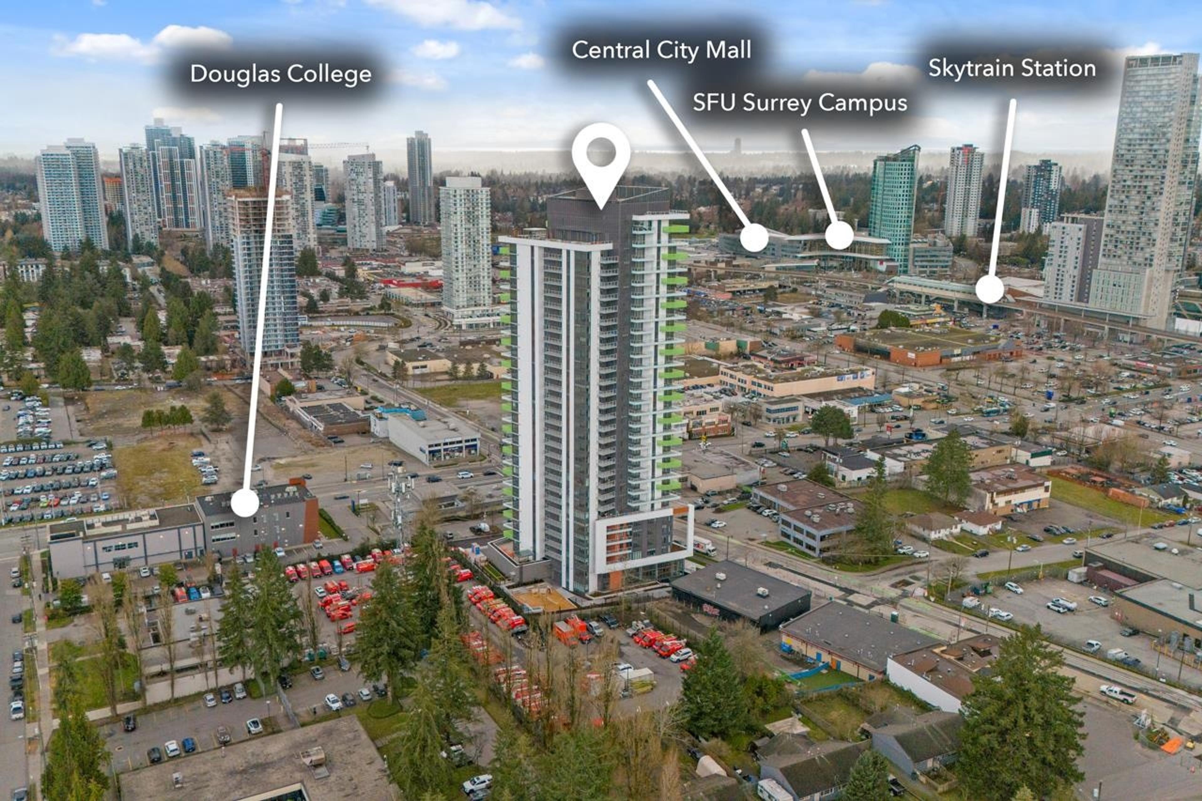 10428 Whalley Boulevard, Surrey - Exteriors - Drone/Aerial View, Marked/Pin, Full Complex View - Photo 6