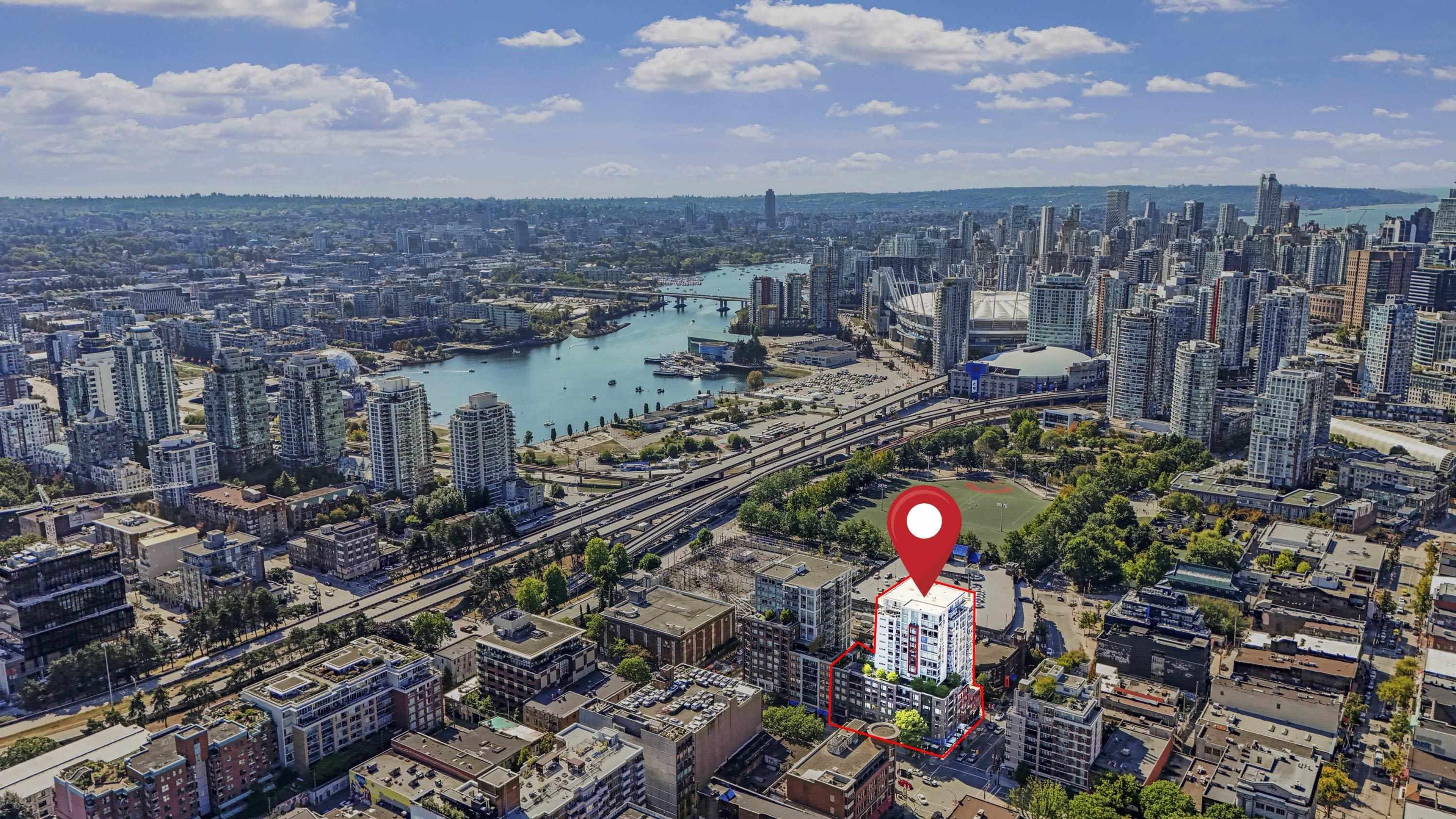 188 Keefer Street, Vancouver - Exteriors - Drone/Aerial View, Marked/Pin - Photo 2