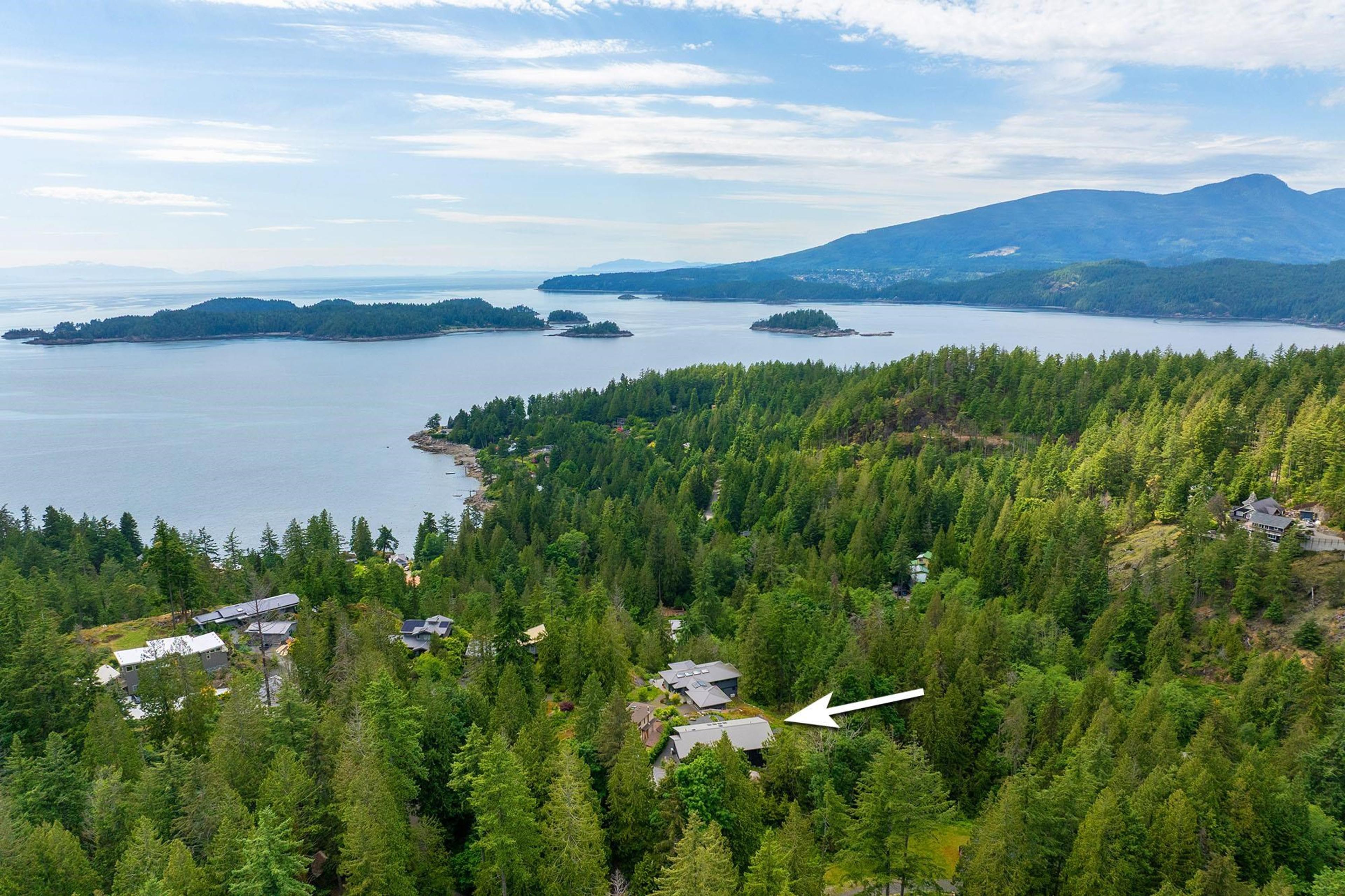 1620 Evergreen Lane, Bowen Island - Exteriors - Drone/Aerial View, Marked/Pin - Photo 6