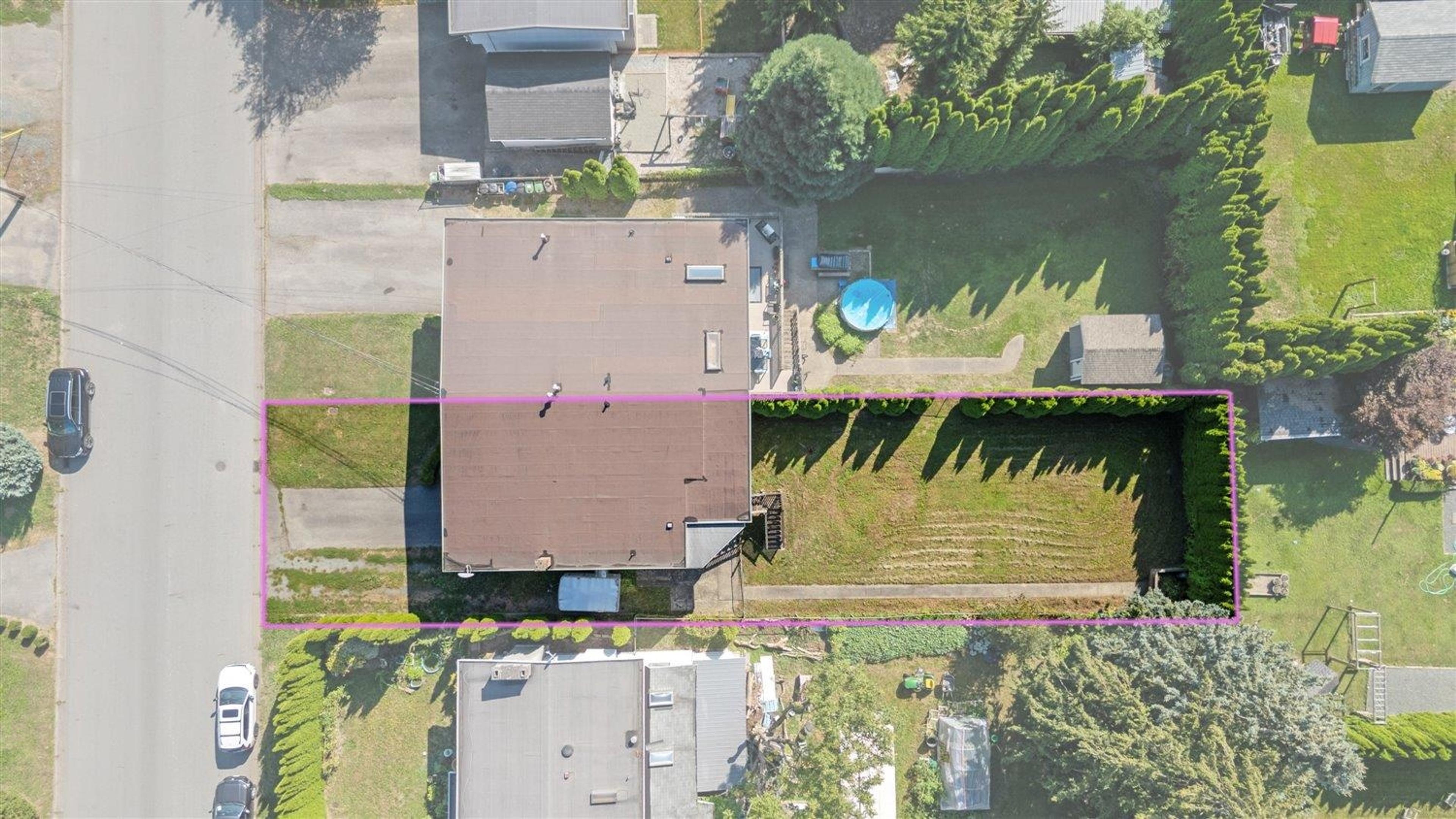 9225 James Street, Chilliwack - Exteriors - Drone/Aerial View, Marked/Pin - Photo 1