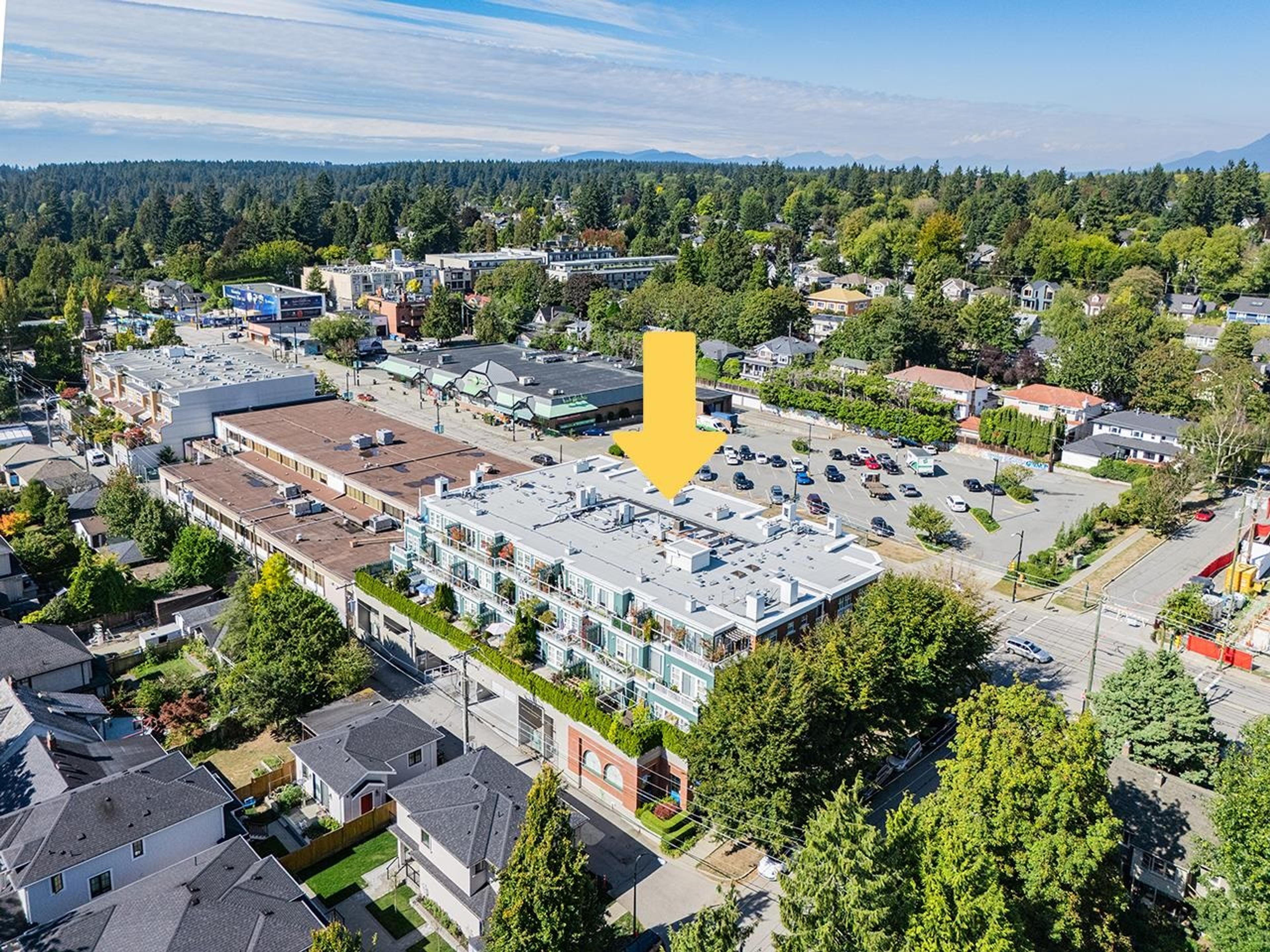 5723 Collingwood Street, Vancouver - Exteriors - Full Complex View, Drone/Aerial View, Marked/Pin - Photo 1