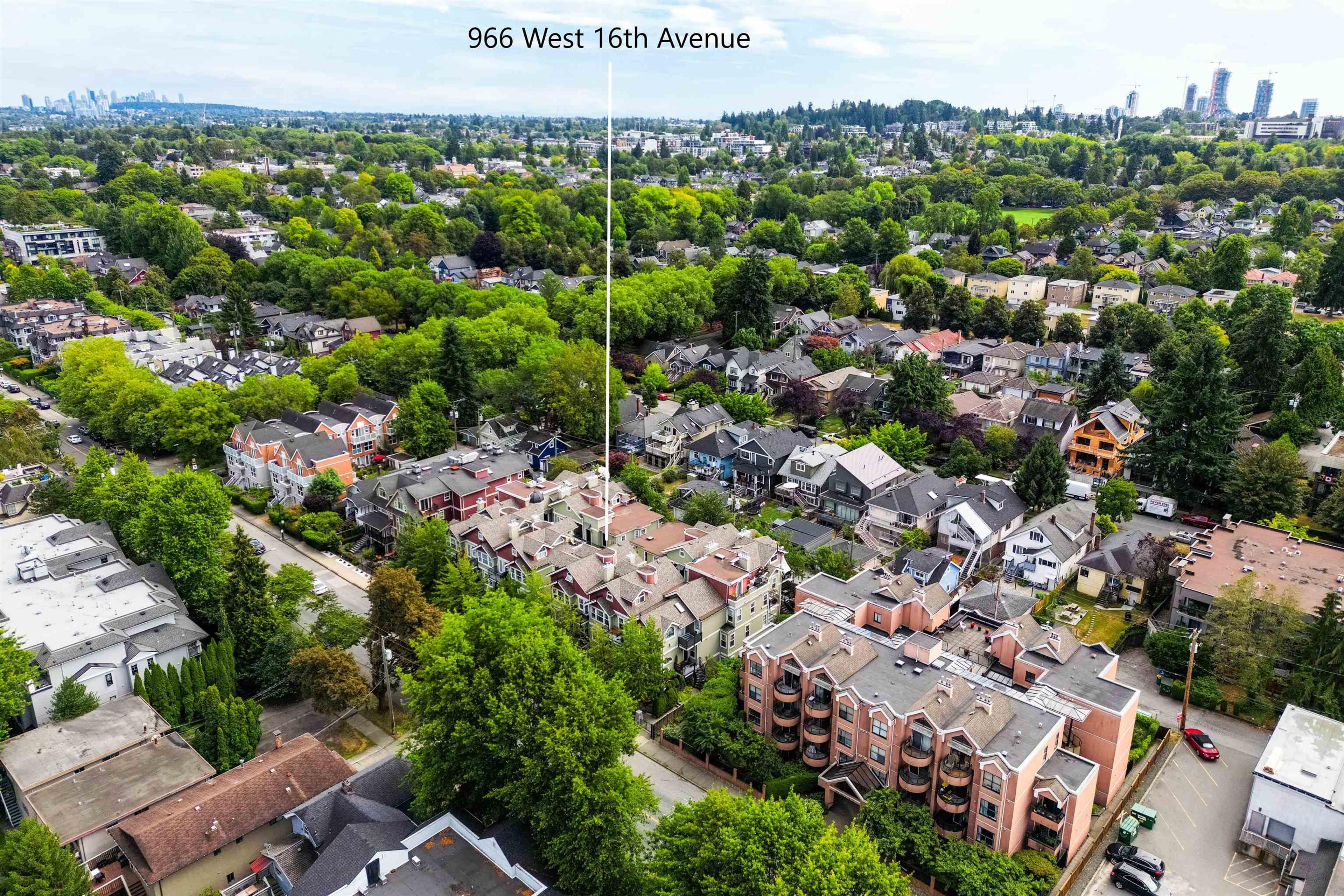 966 W 16th Avenue, Vancouver - Exteriors - Full Complex View, Drone/Aerial View, Marked/Pin - Photo 4