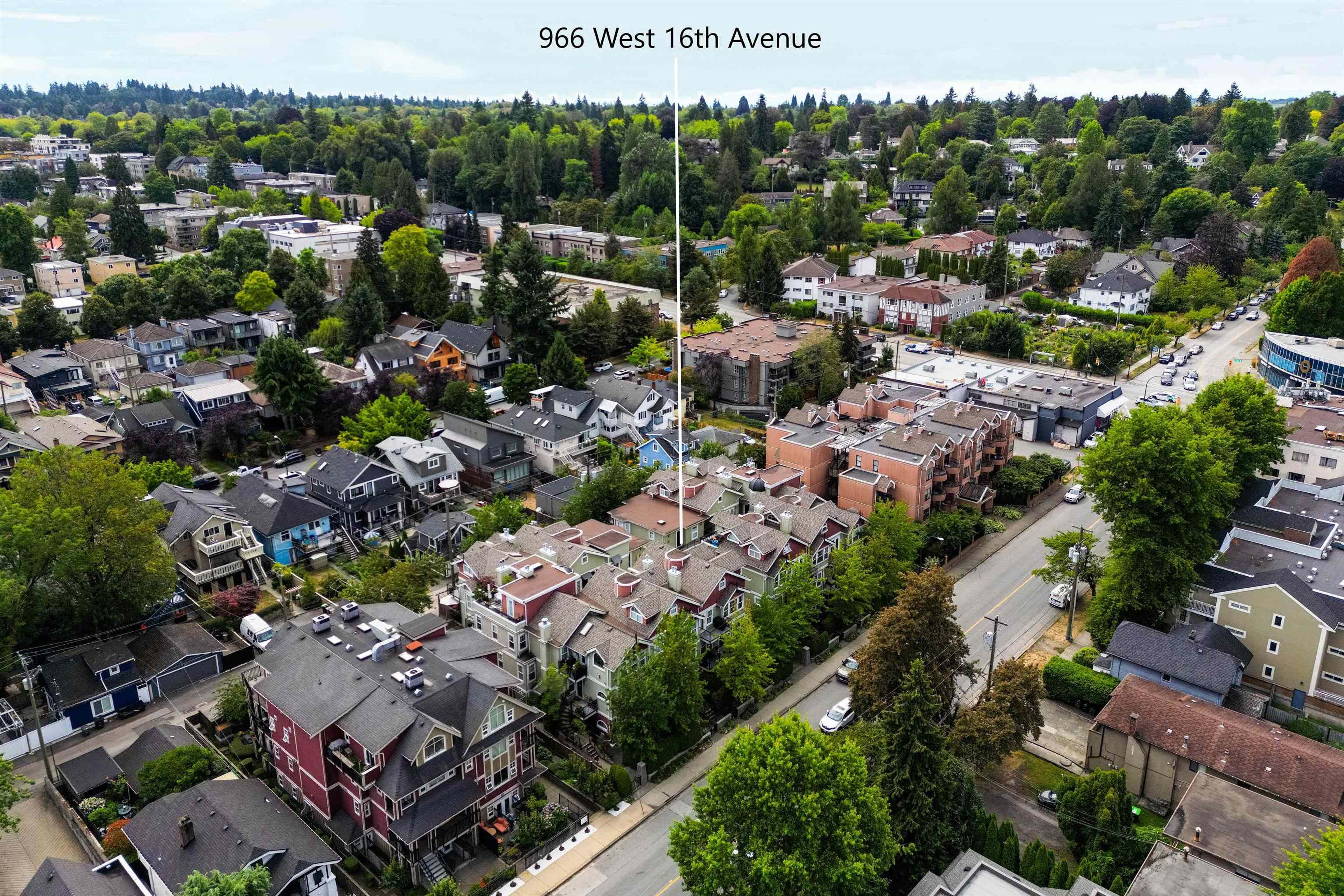 966 W 16th Avenue, Vancouver - Exteriors - Full Complex View, Drone/Aerial View, Marked/Pin - Photo 5