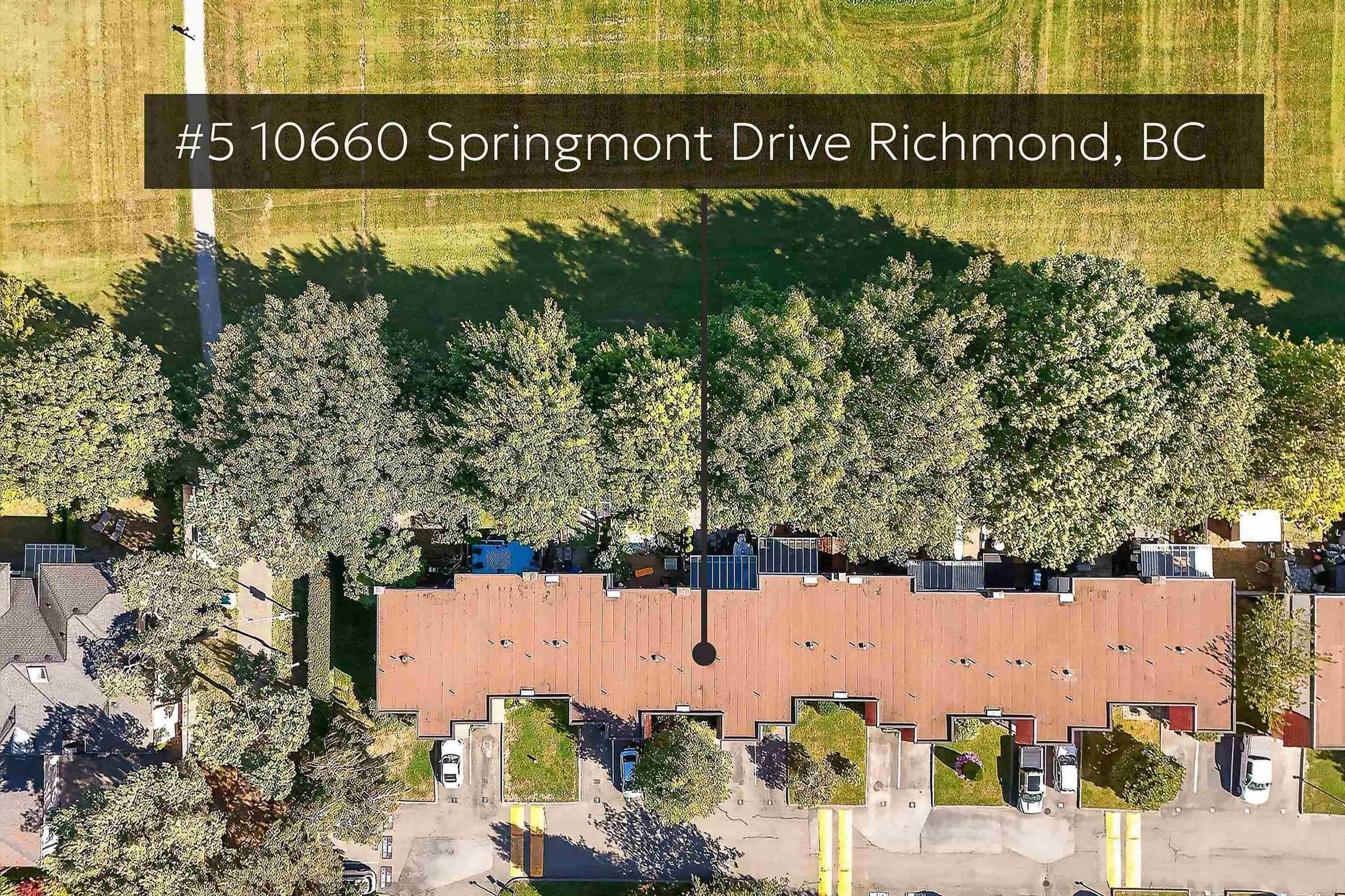 10680 Springmont Drive, Richmond - Exteriors - Drone/Aerial View, Marked/Pin, Full Complex View - Photo 5