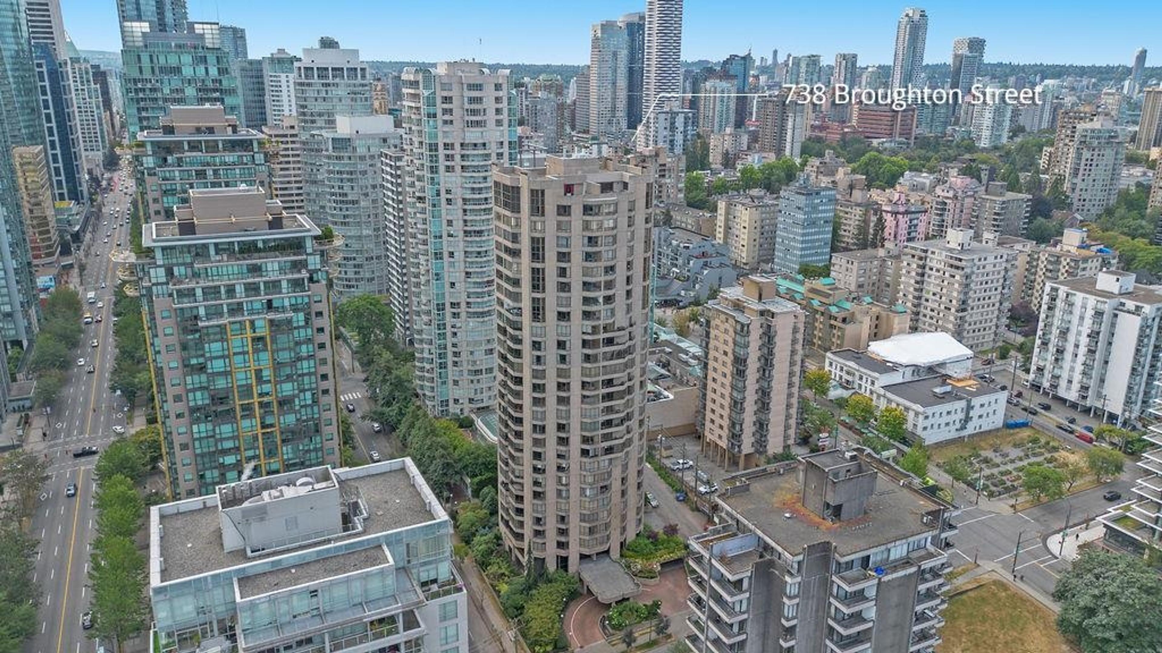 738 Broughton Street, Vancouver - Exteriors - Full Complex View, Drone/Aerial View, Marked/Pin - Photo 6