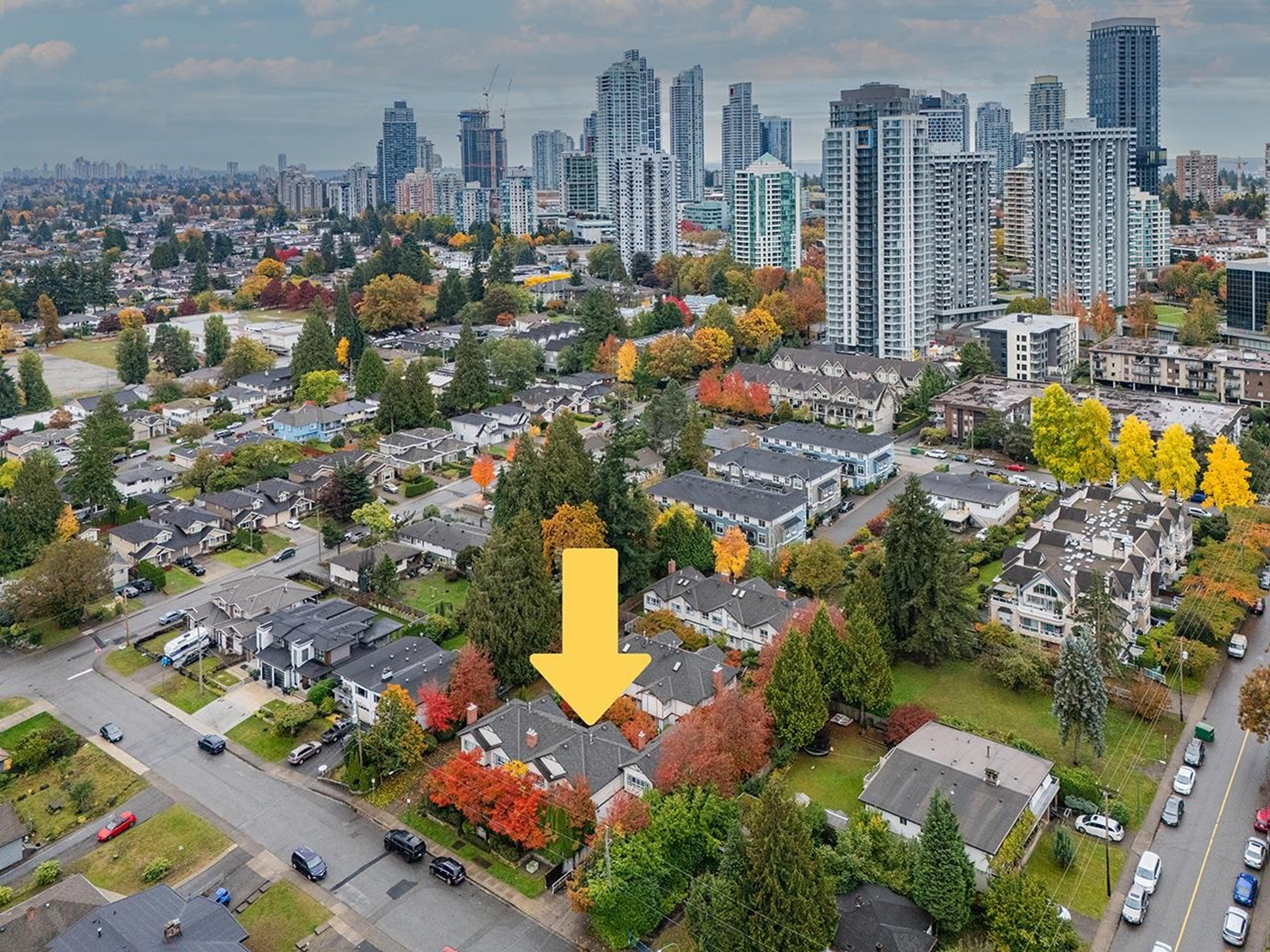 4238 Bond Street, Burnaby - Exteriors - Drone/Aerial View, Marked/Pin - Photo 1