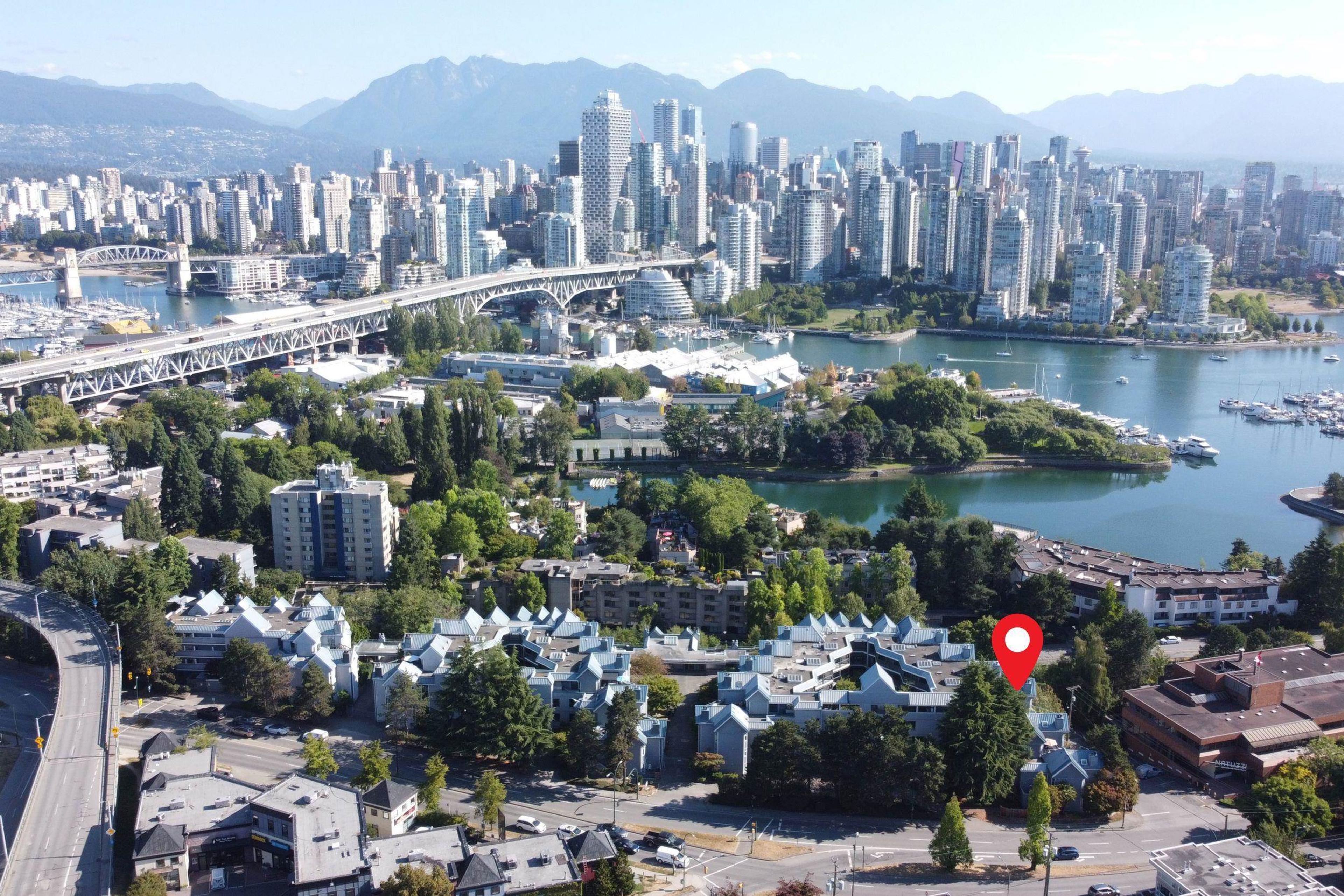 1345 W 4th Avenue, Vancouver - Exteriors - Full Complex View, Drone/Aerial View, Marked/Pin - Photo 3