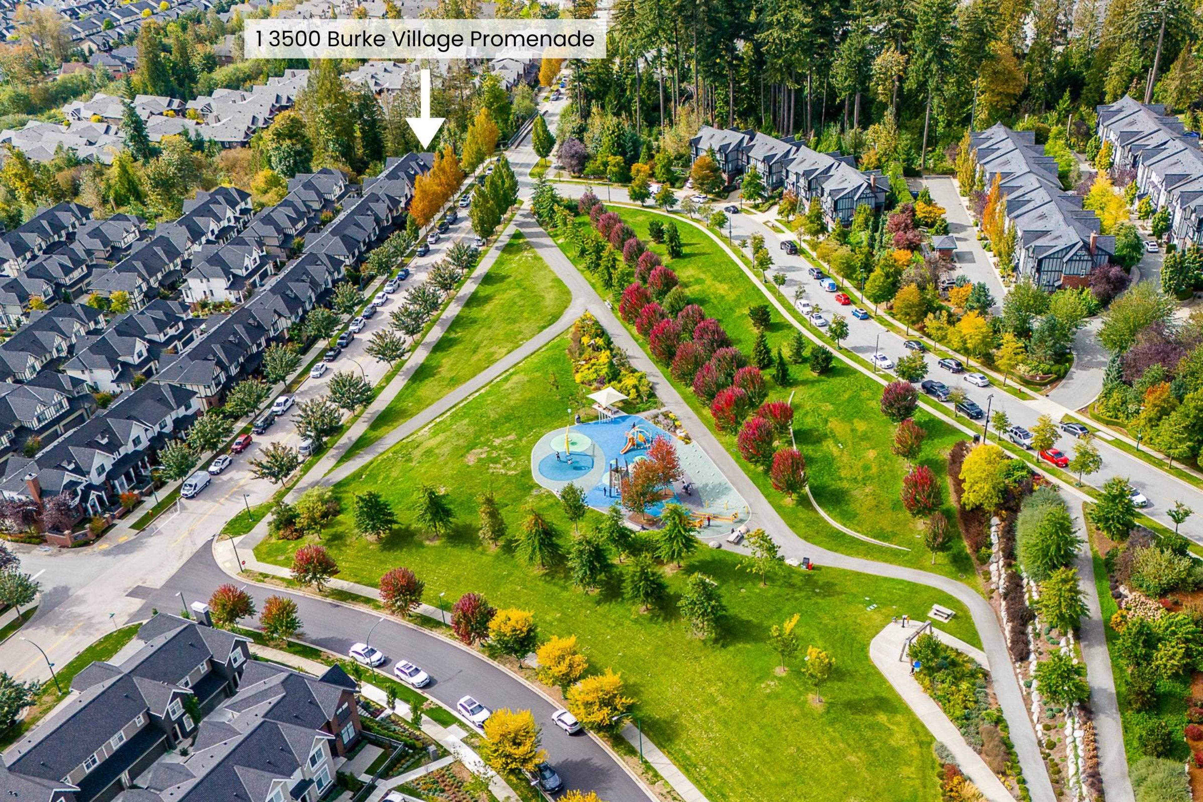 3500 Burke Village Promenade, Coquitlam - Exteriors - Full Complex View, Drone/Aerial View, Marked/Pin - Photo 5