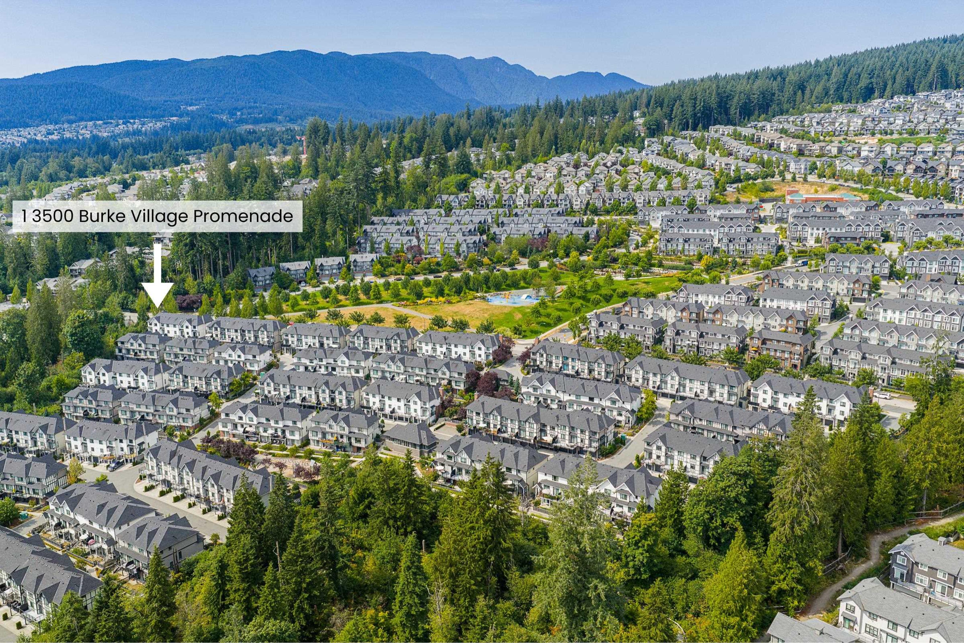 3500 Burke Village Promenade, Coquitlam - Exteriors - Full Complex View, Drone/Aerial View, Marked/Pin - Photo 6