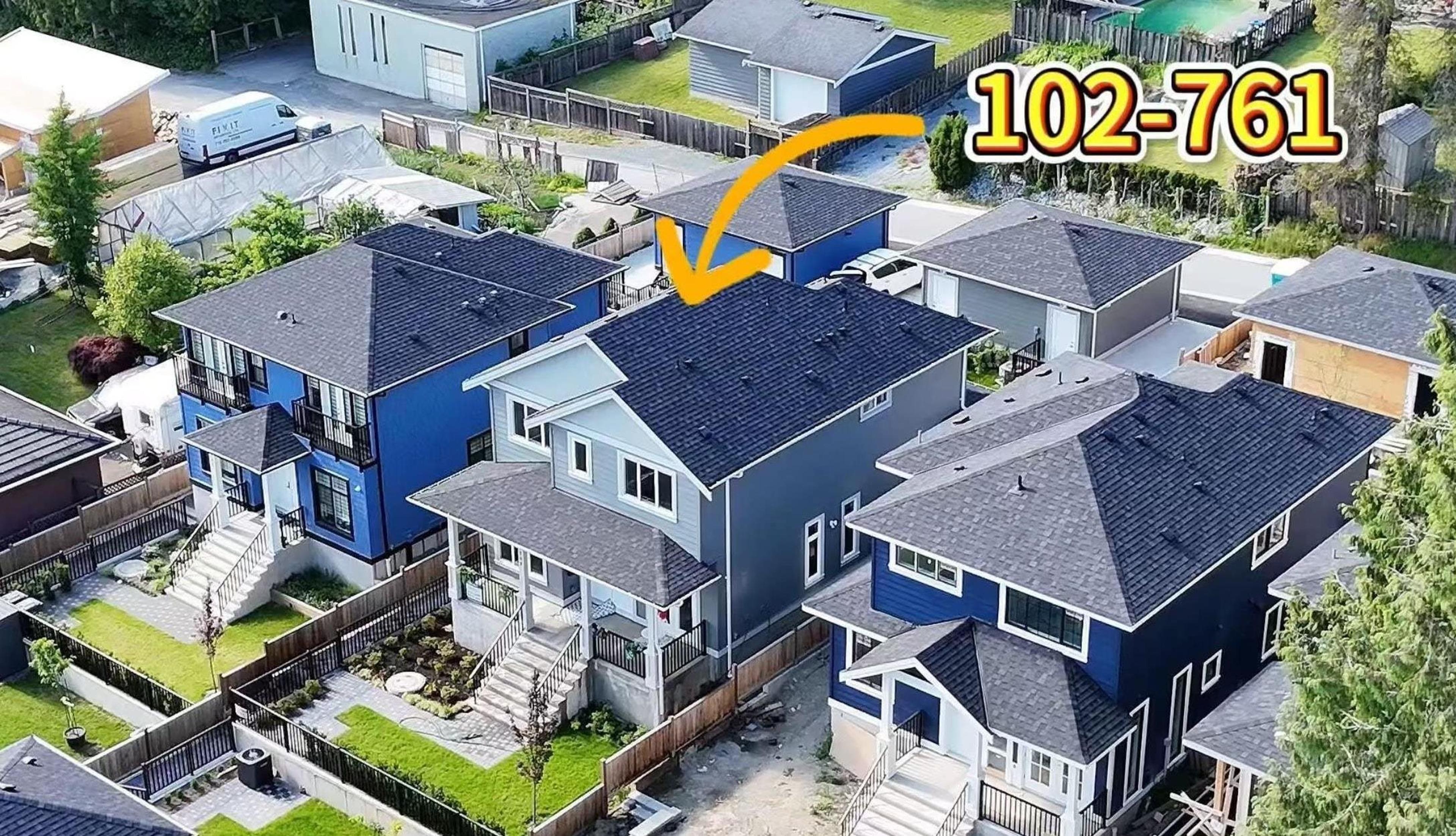 761 Edgar Avenue, Coquitlam - Exteriors - Drone/Aerial View, Marked/Pin - Photo 4