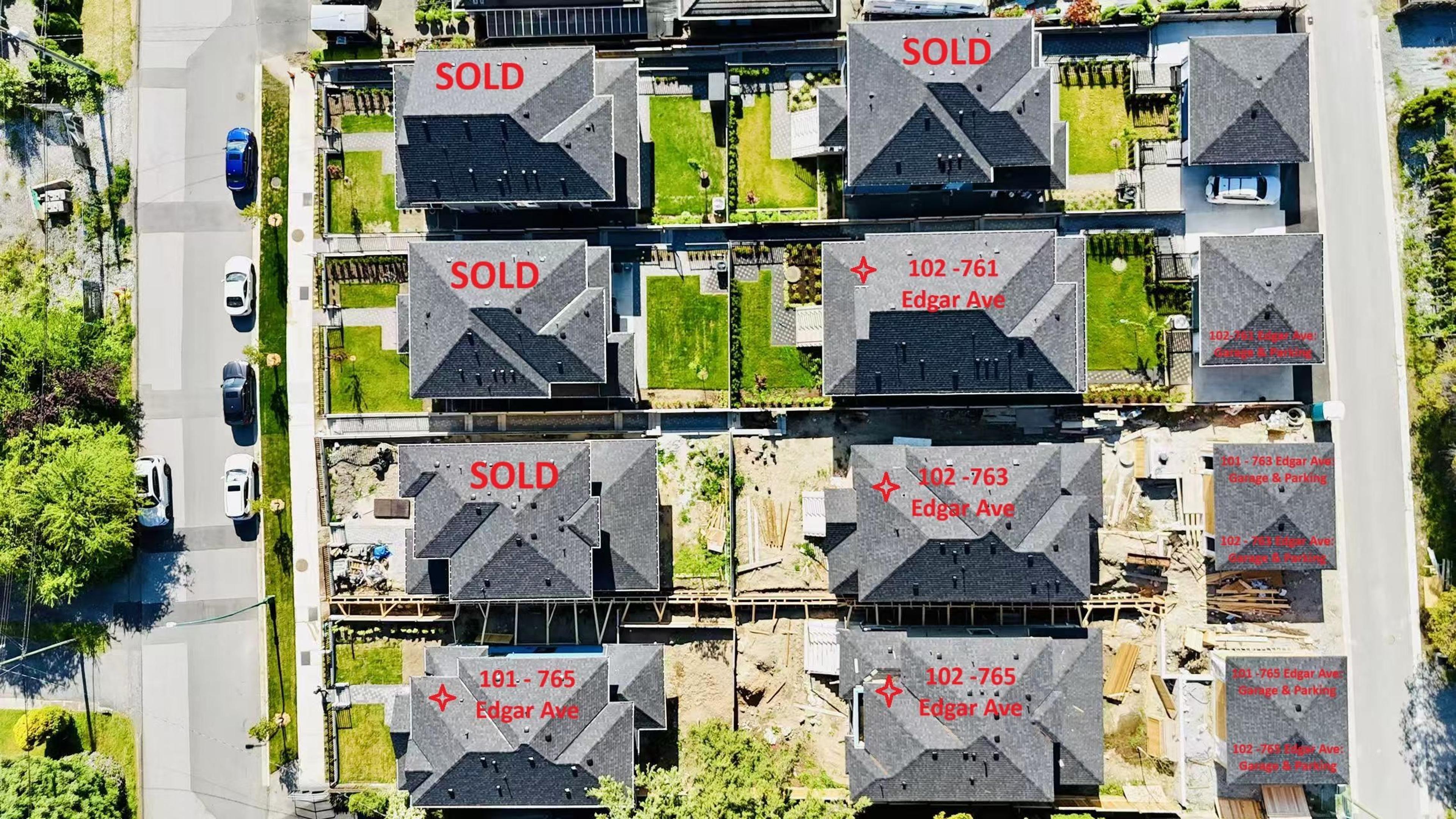 761 Edgar Avenue, Coquitlam - Exteriors - Full Complex View, Drone/Aerial View, Marked/Pin - Photo 5