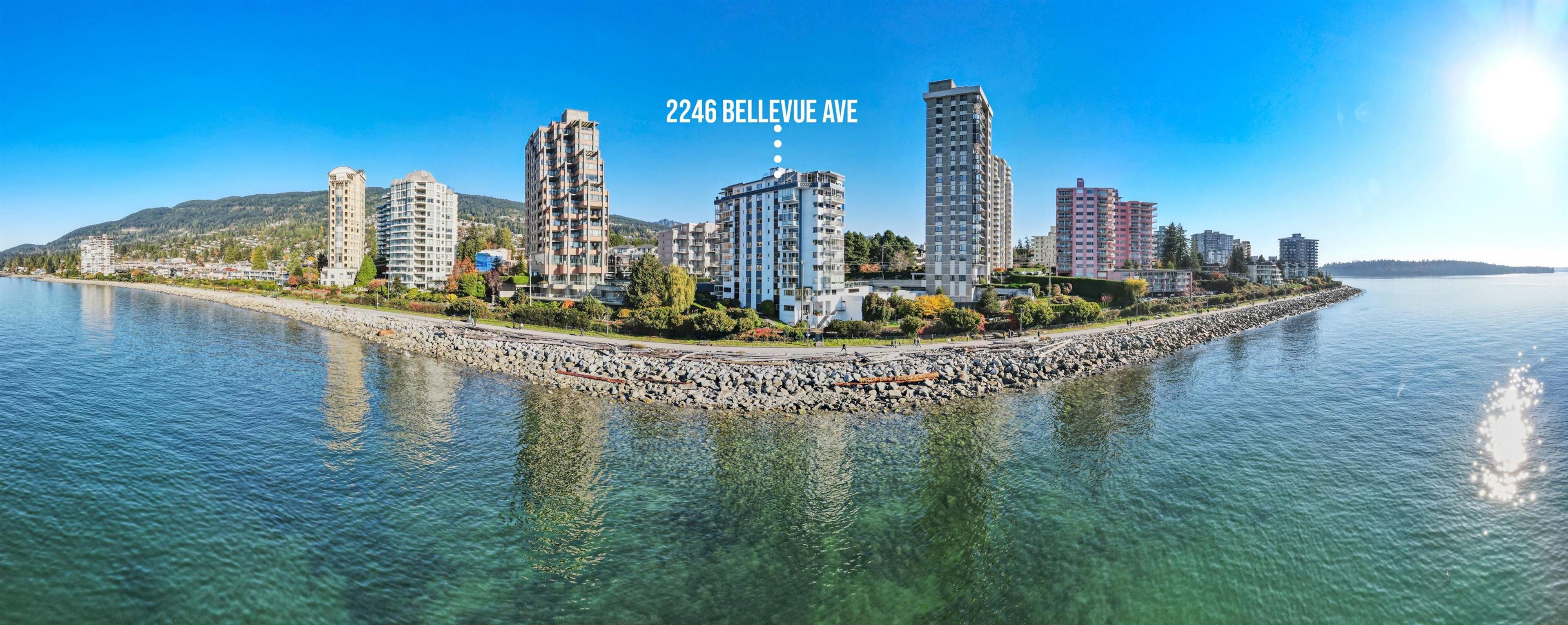 2246 Bellevue Avenue, West Vancouver - Exteriors - Full Complex View, Drone/Aerial View, Marked/Pin - Photo 2