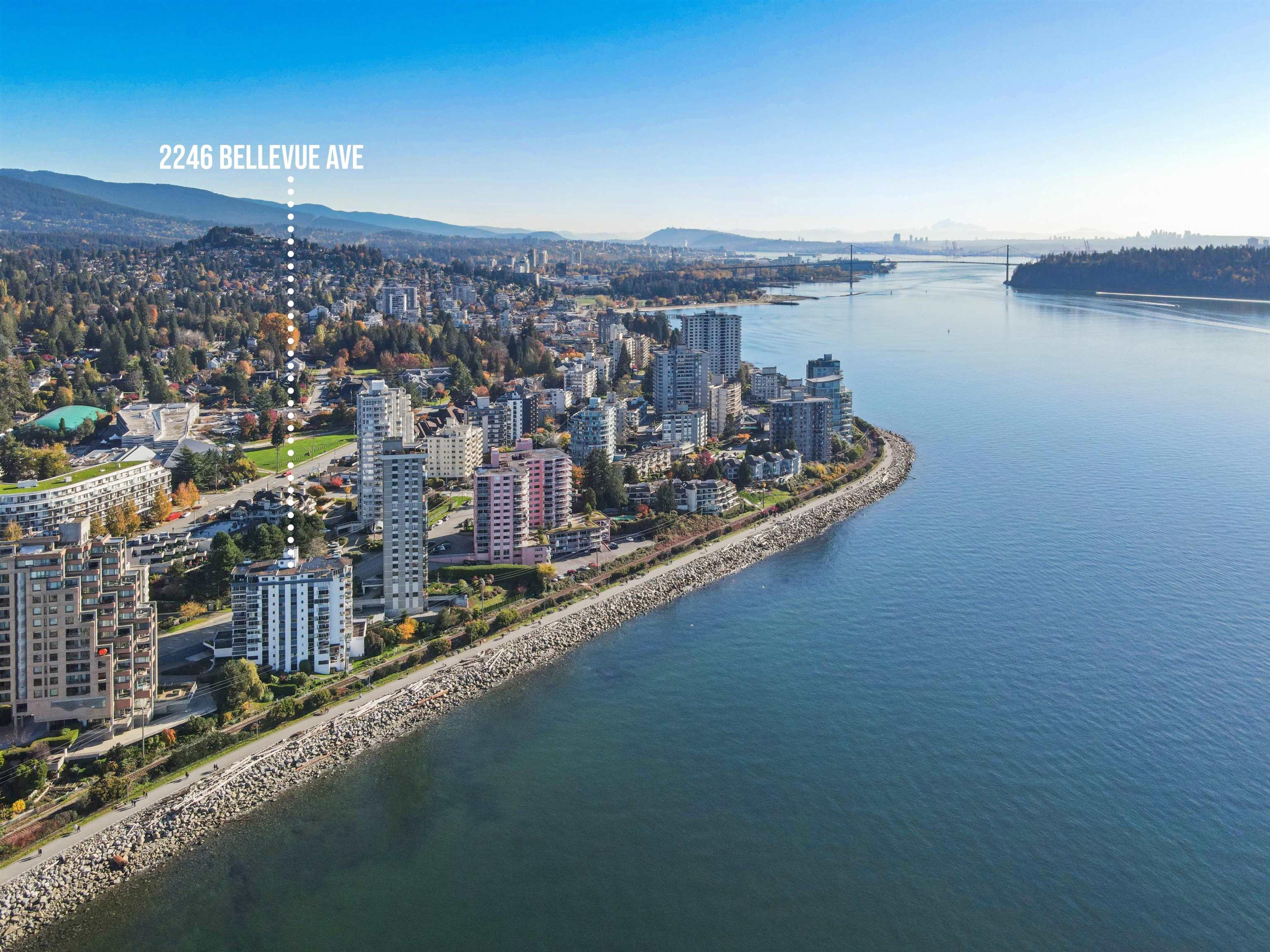 2246 Bellevue Avenue, West Vancouver - Exteriors - Full Complex View, Drone/Aerial View, Marked/Pin - Photo 3