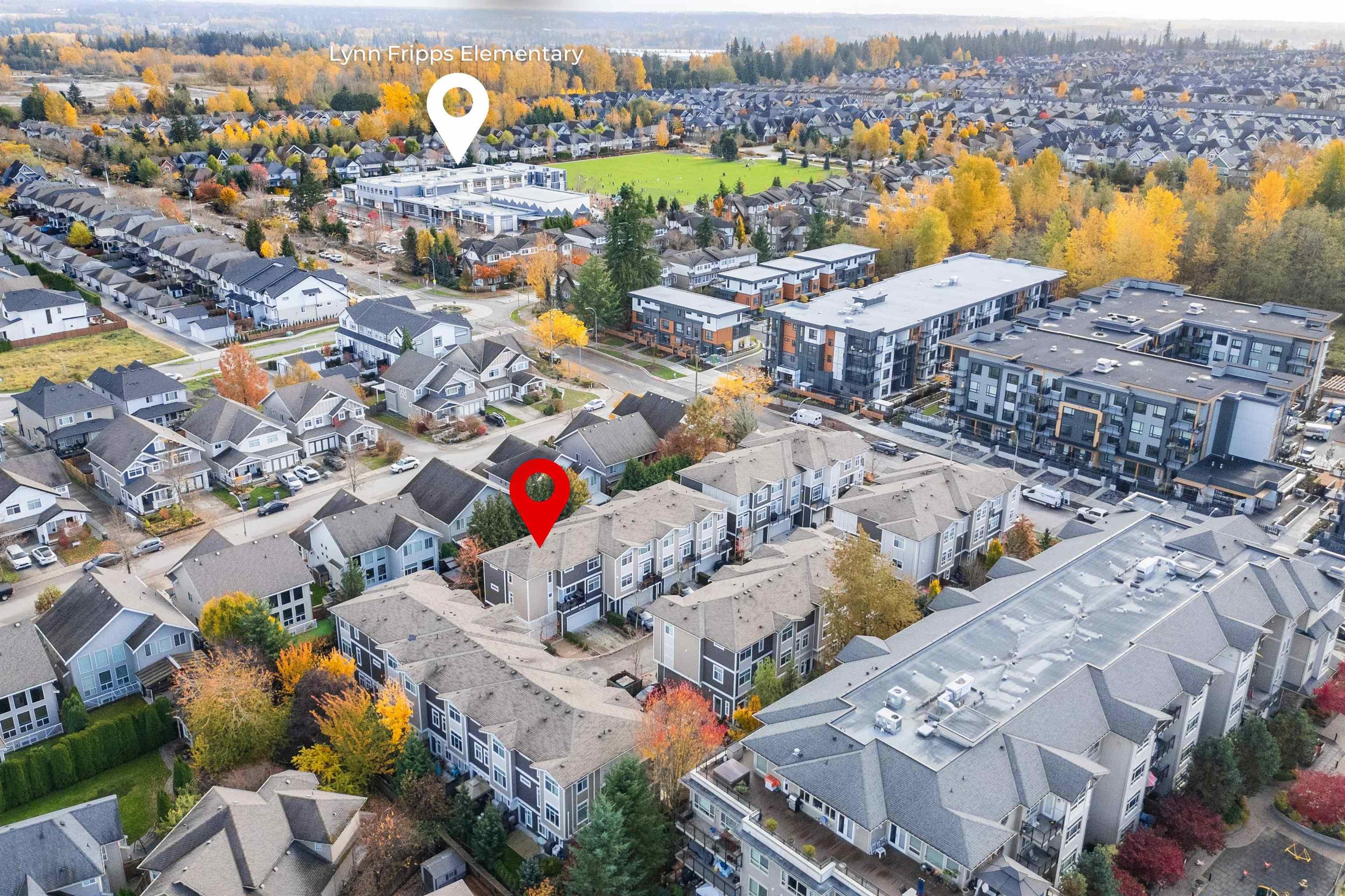20901 83 Avenue, Langley - Exteriors - Full Complex View, Drone/Aerial View, Marked/Pin - Photo 1