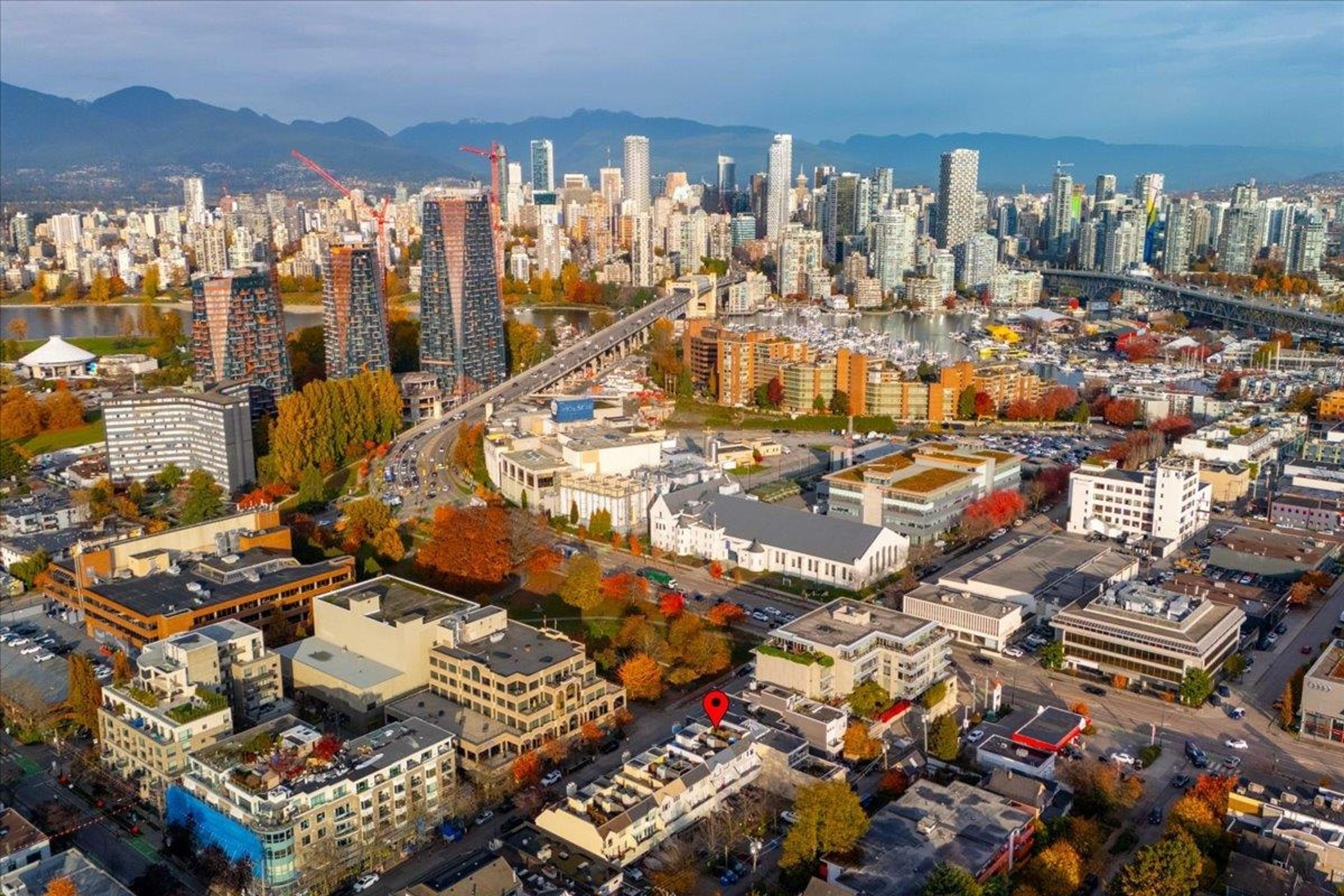 1848 W 1st Avenue, Vancouver - Exteriors - Full Complex View, Drone/Aerial View, Marked/Pin - Photo 1