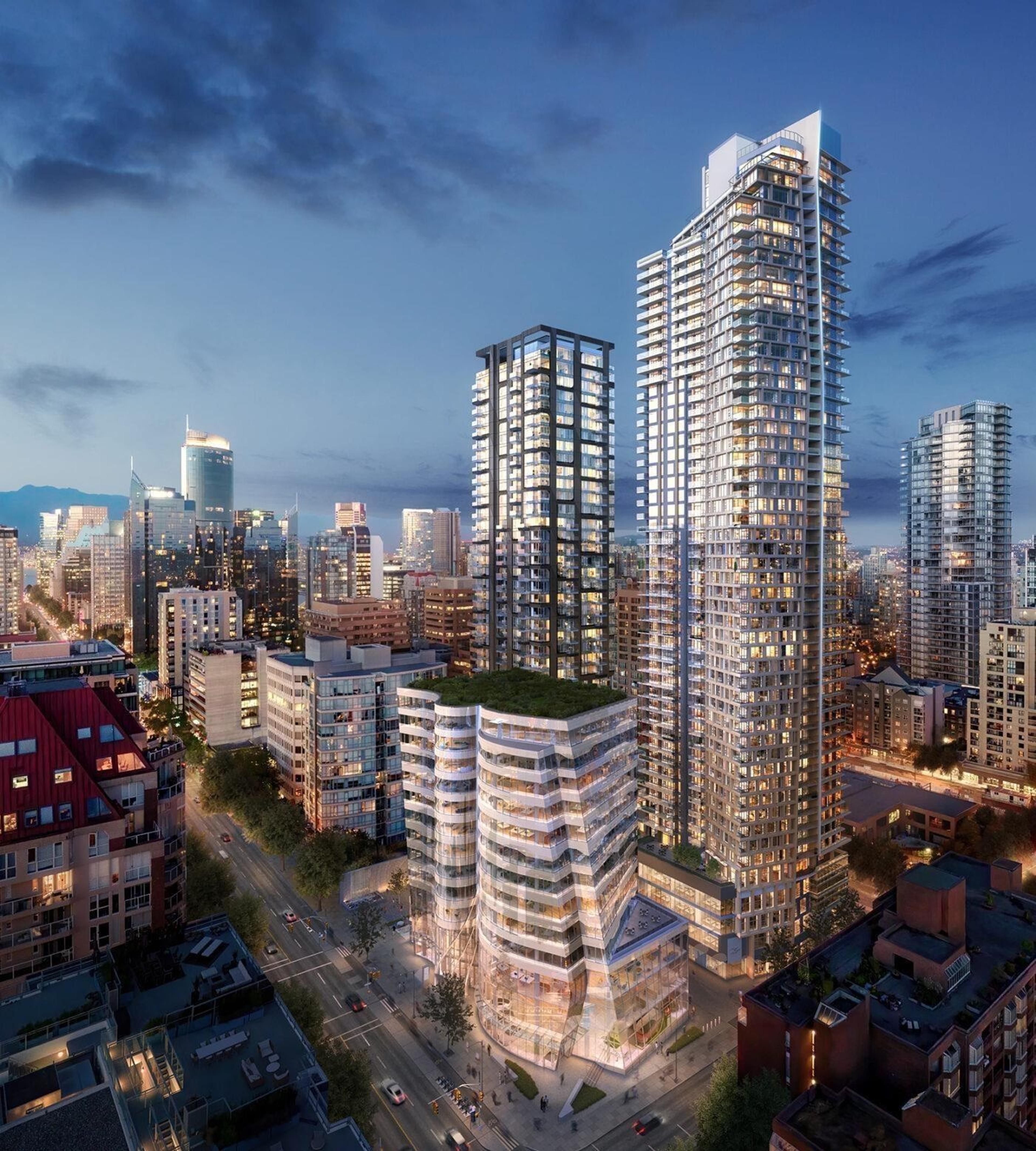 1277 Hornby Street, Vancouver - Exteriors - Full Complex View, Drone/Aerial View - Photo 8