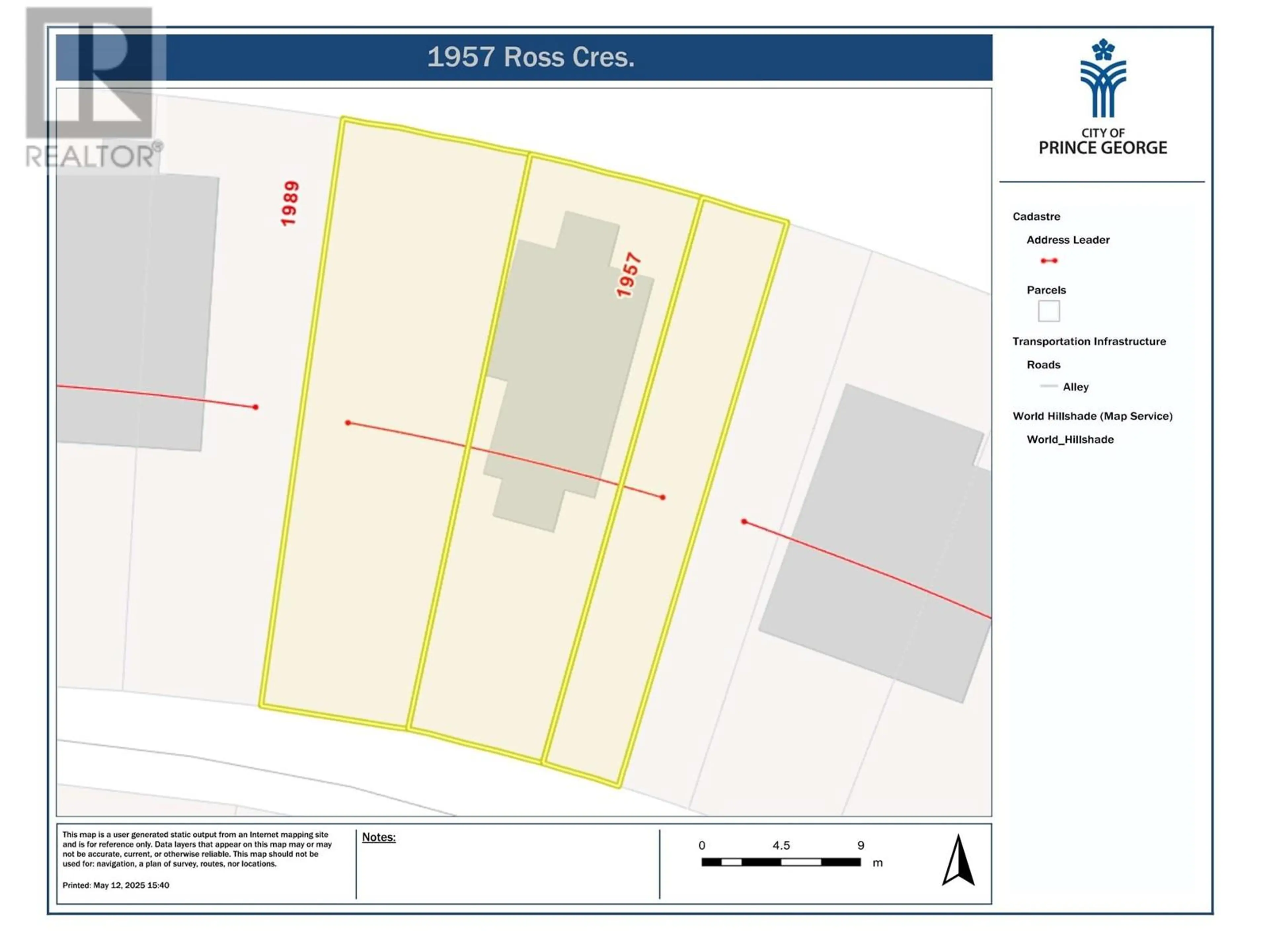 Property at 1957 ROSS CRESCENT, Prince George, BC