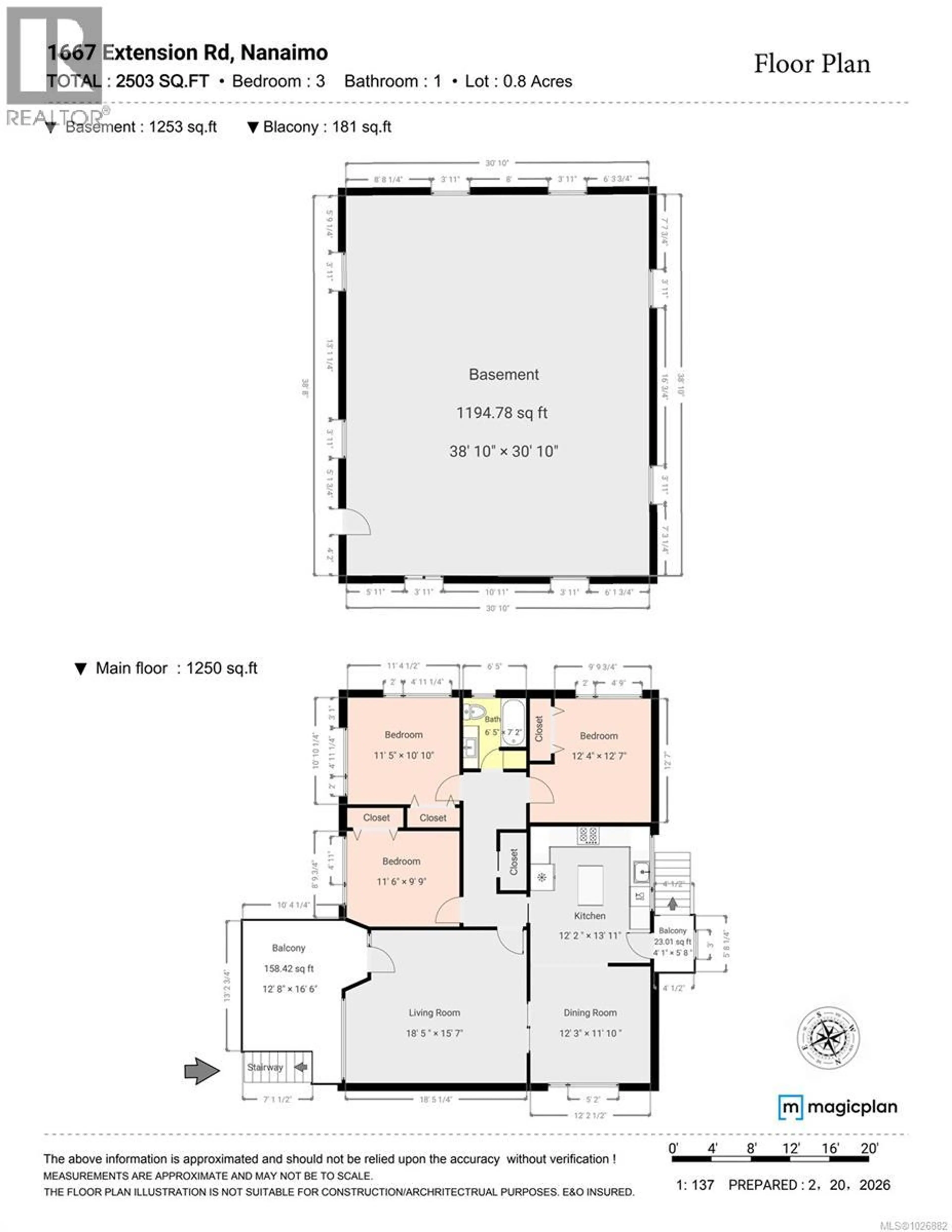 Property at 1667 EXTENSION RD, Nanaimo, BC