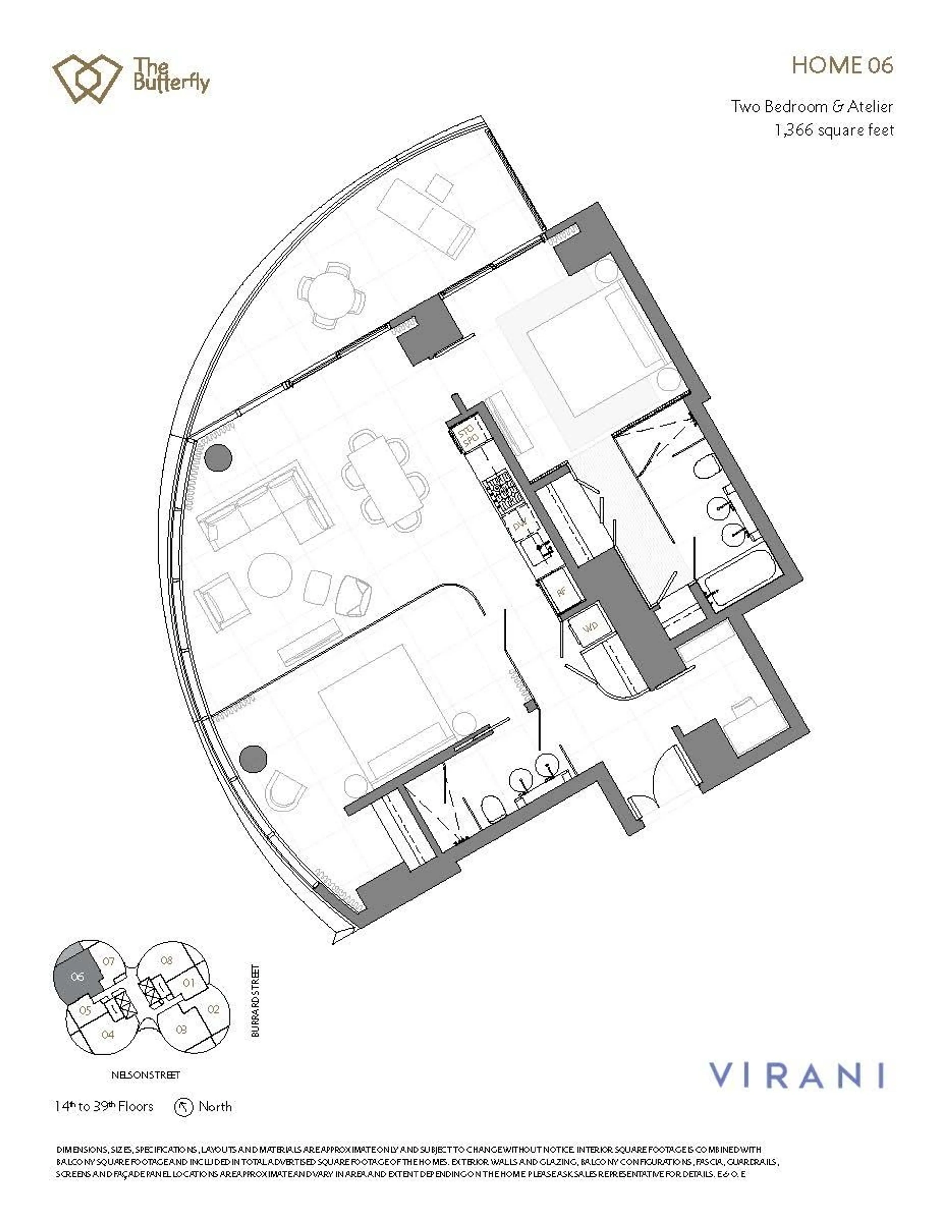 Property at #2106 1033 NELSON STREET, Vancouver, BC