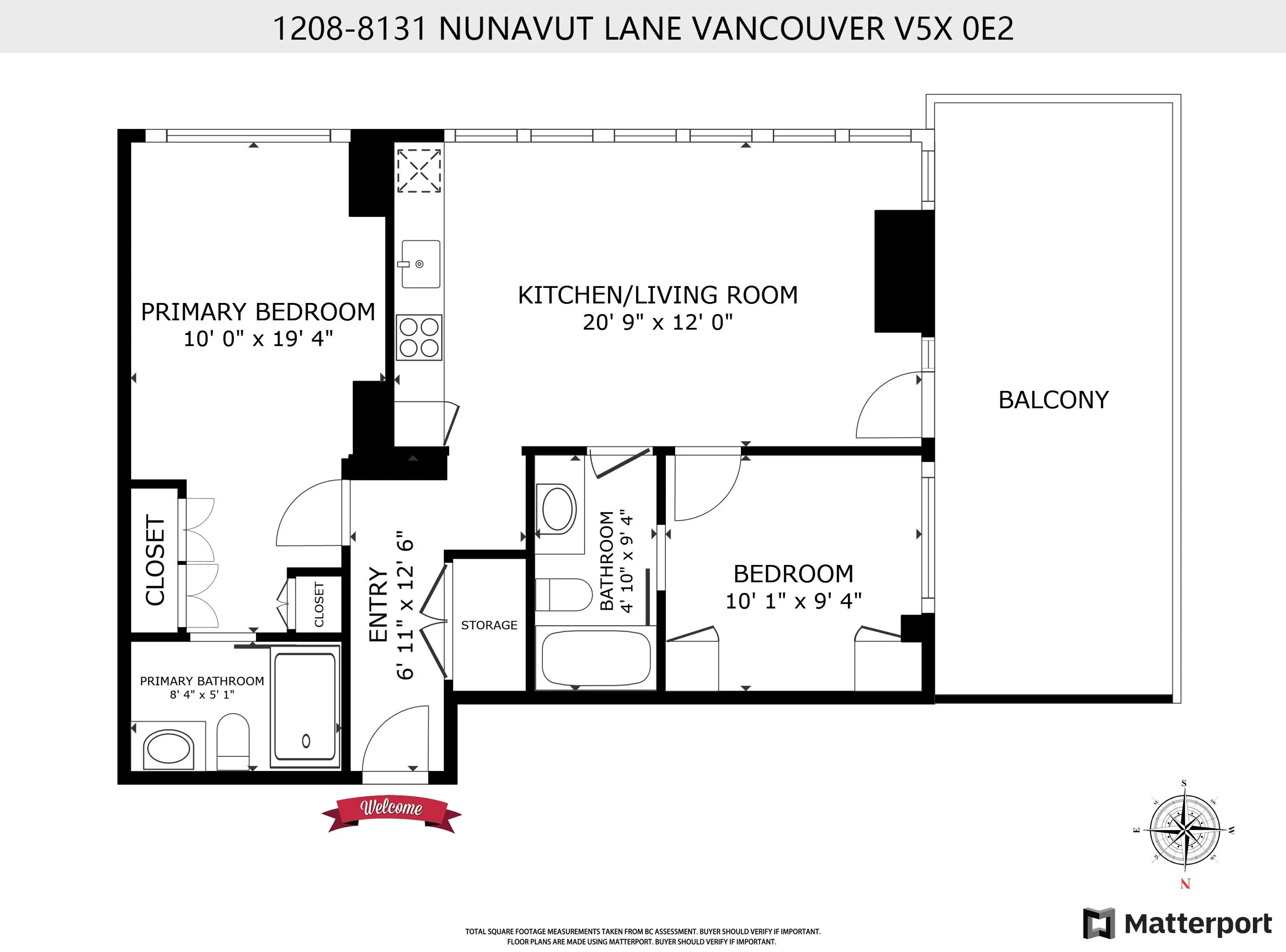 Property at #1208 8131 NUNAVUT LANE, Vancouver, BC