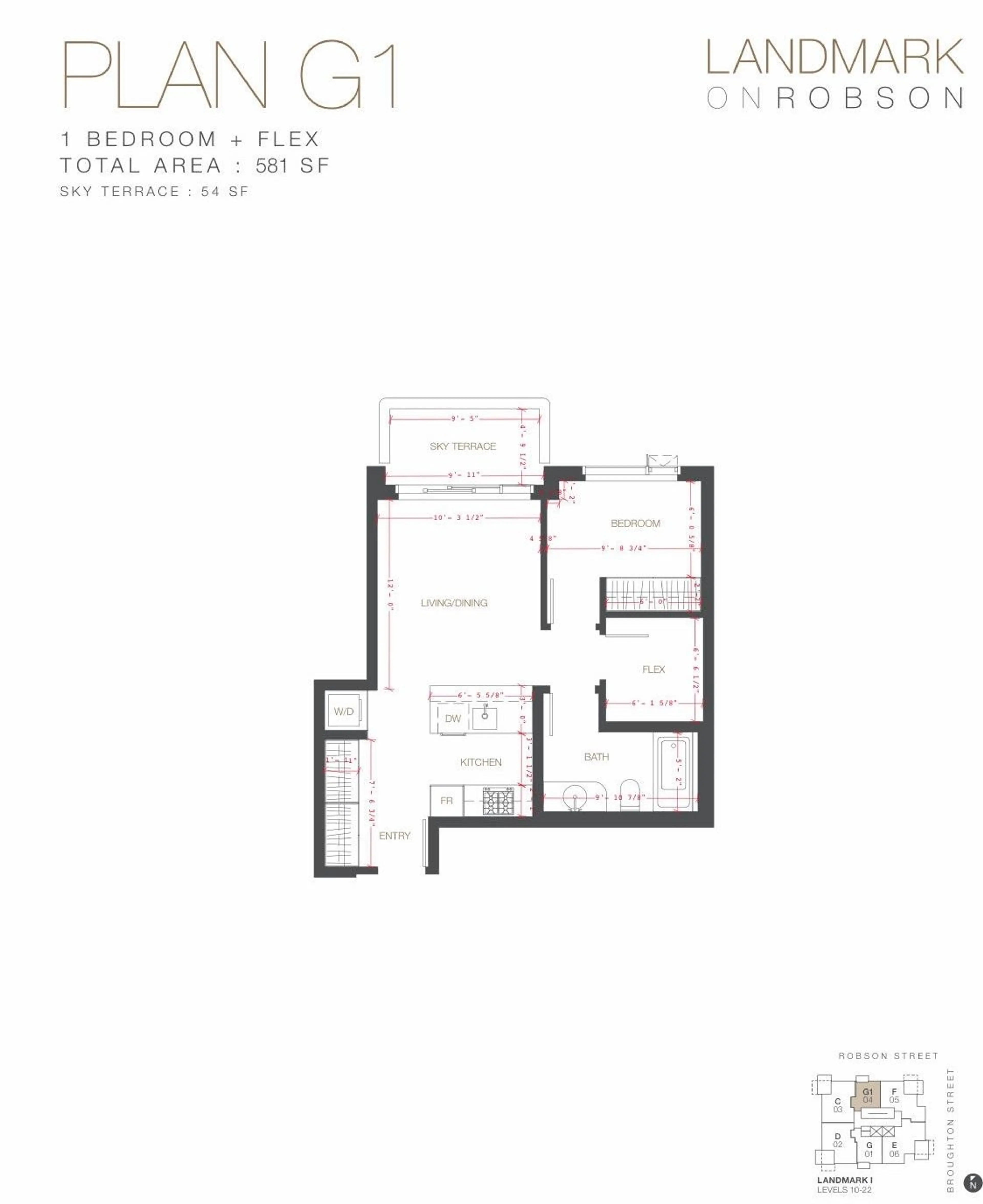 Property at #1504 1408 ROBSON STREET, Vancouver, BC