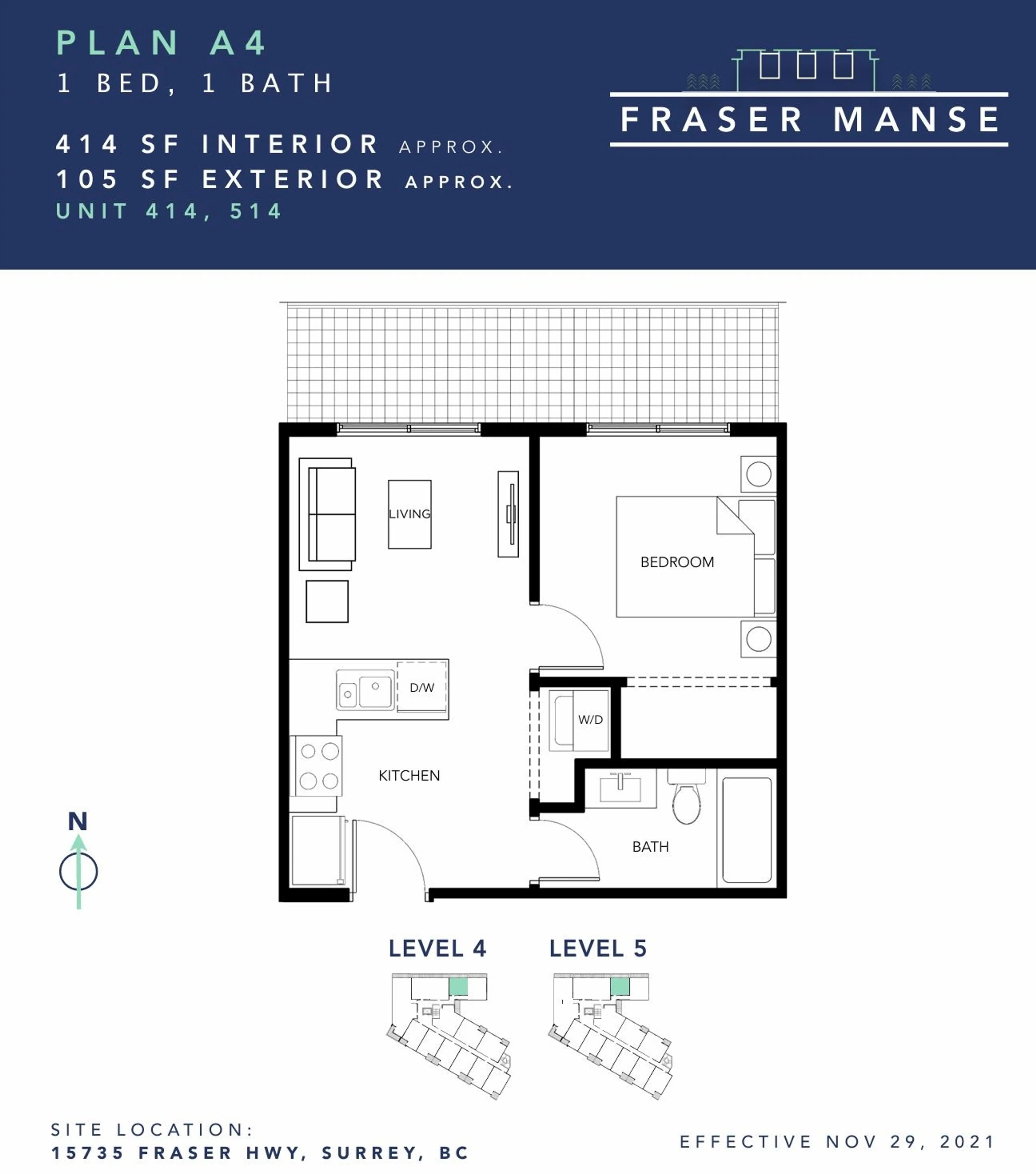 Property at #414 15739 FRASER HIGHWAY, Surrey, BC