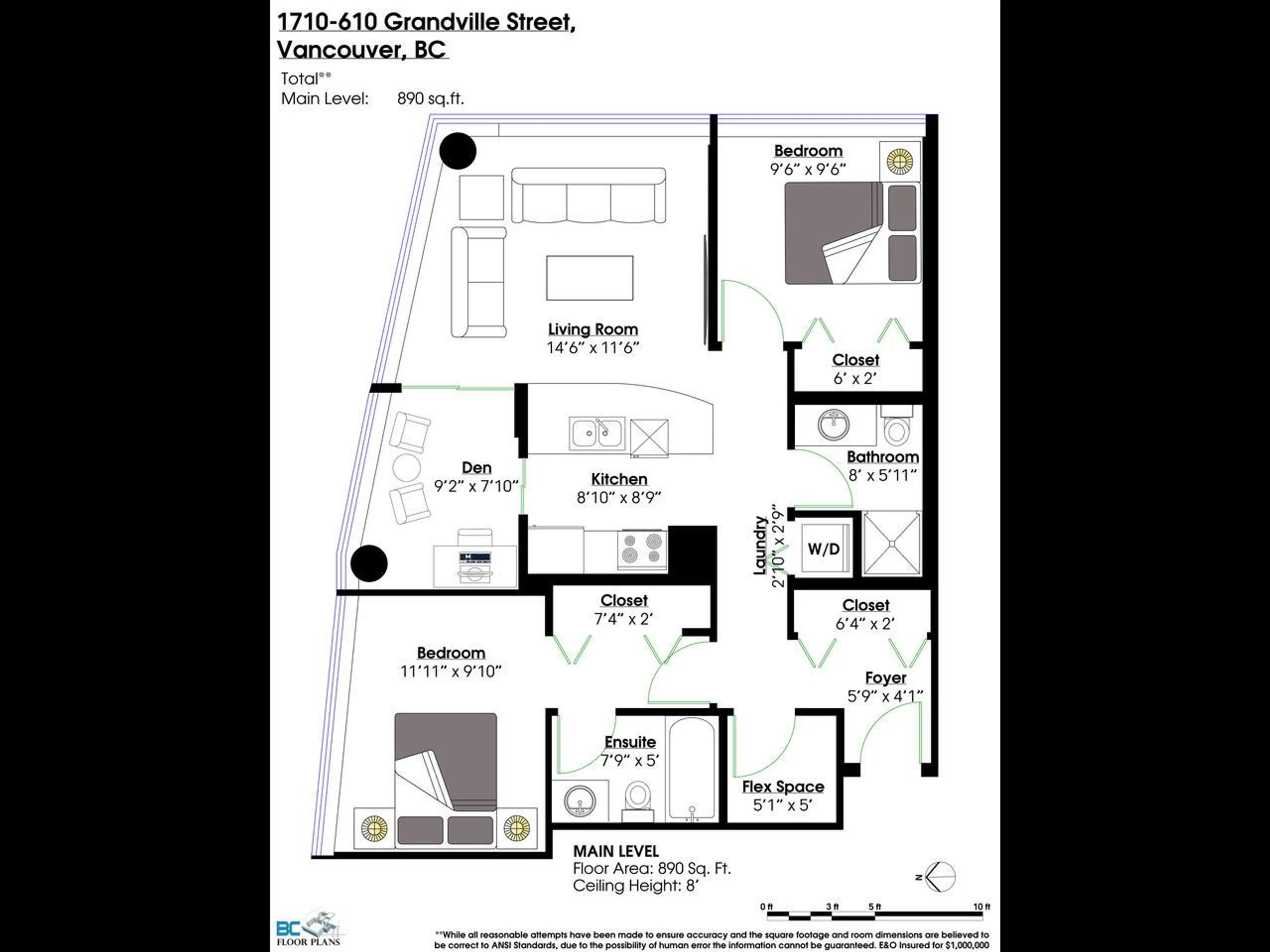 Property at #1710 610 GRANVILLE STREET, Vancouver, BC