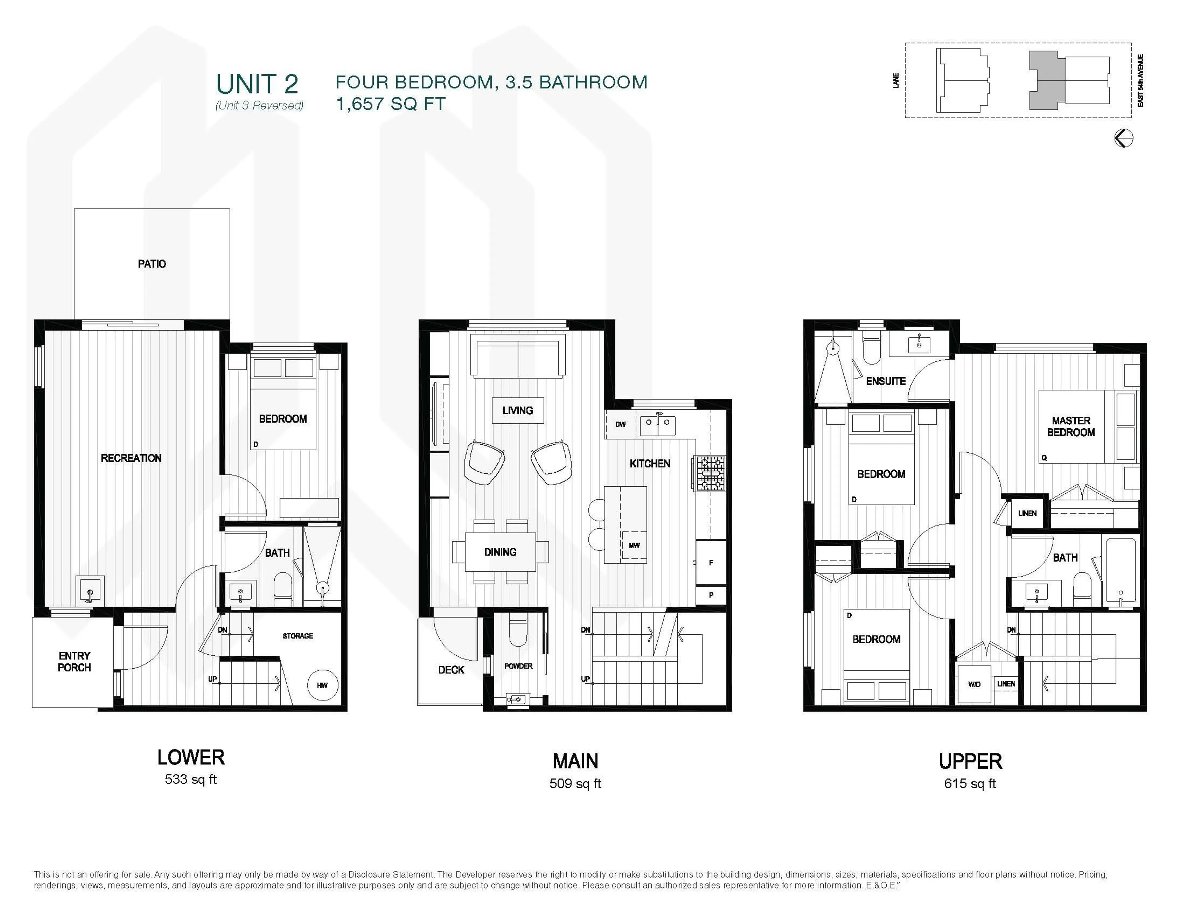 Property at #2 2333 E 54TH AVENUE, Vancouver, BC