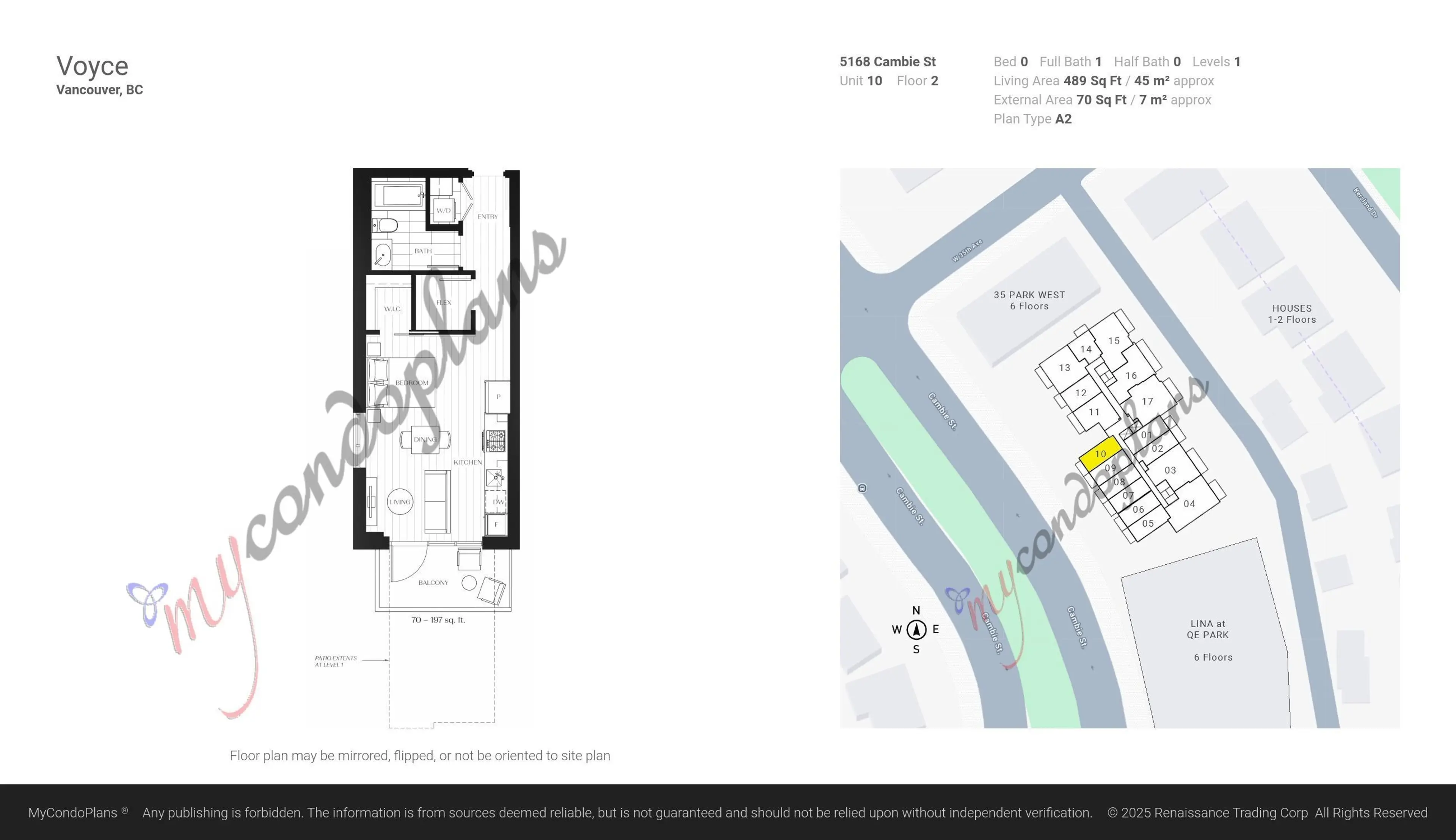 Property at #210 5168 CAMBIE STREET, Vancouver, BC