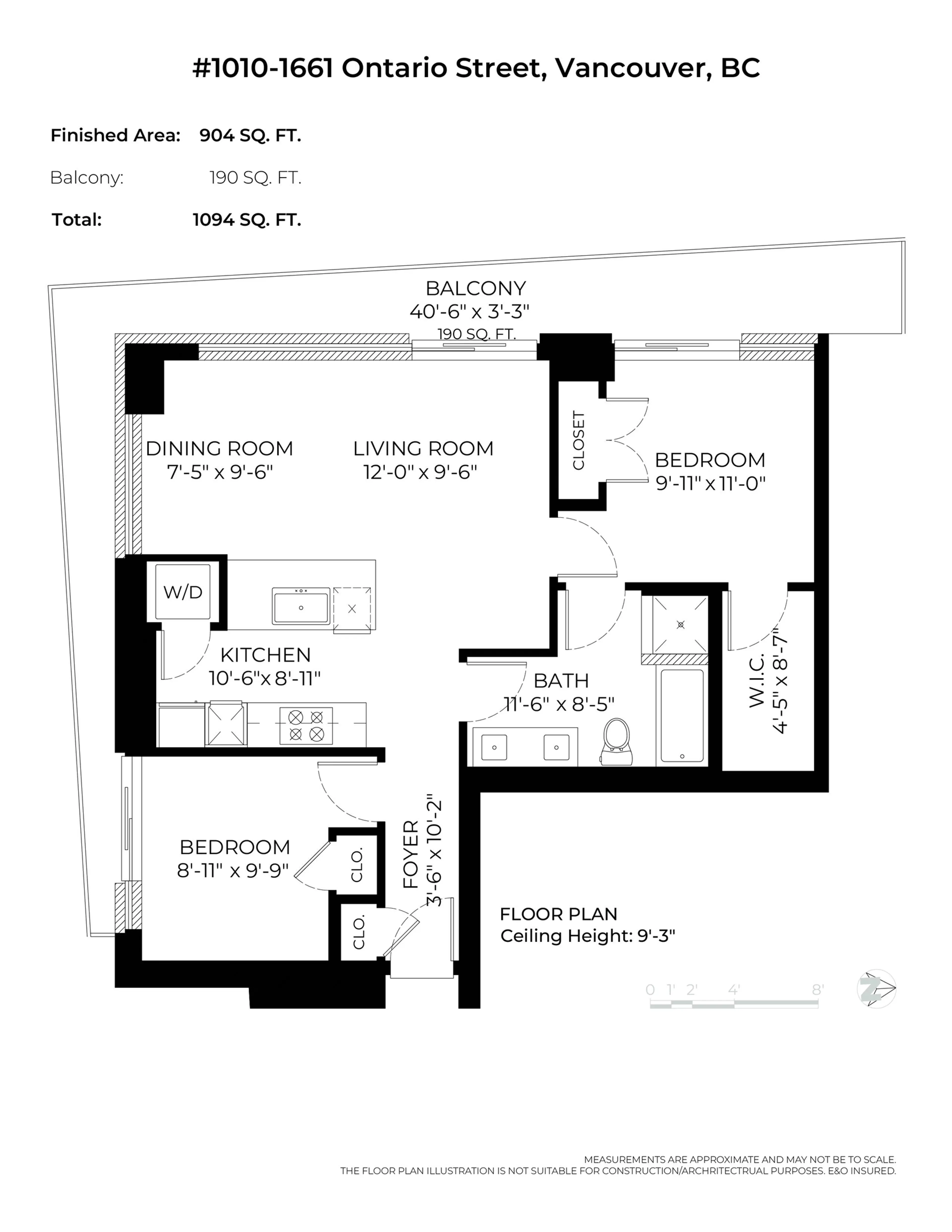 Property at #1010 1661 ONTARIO STREET, Vancouver, BC