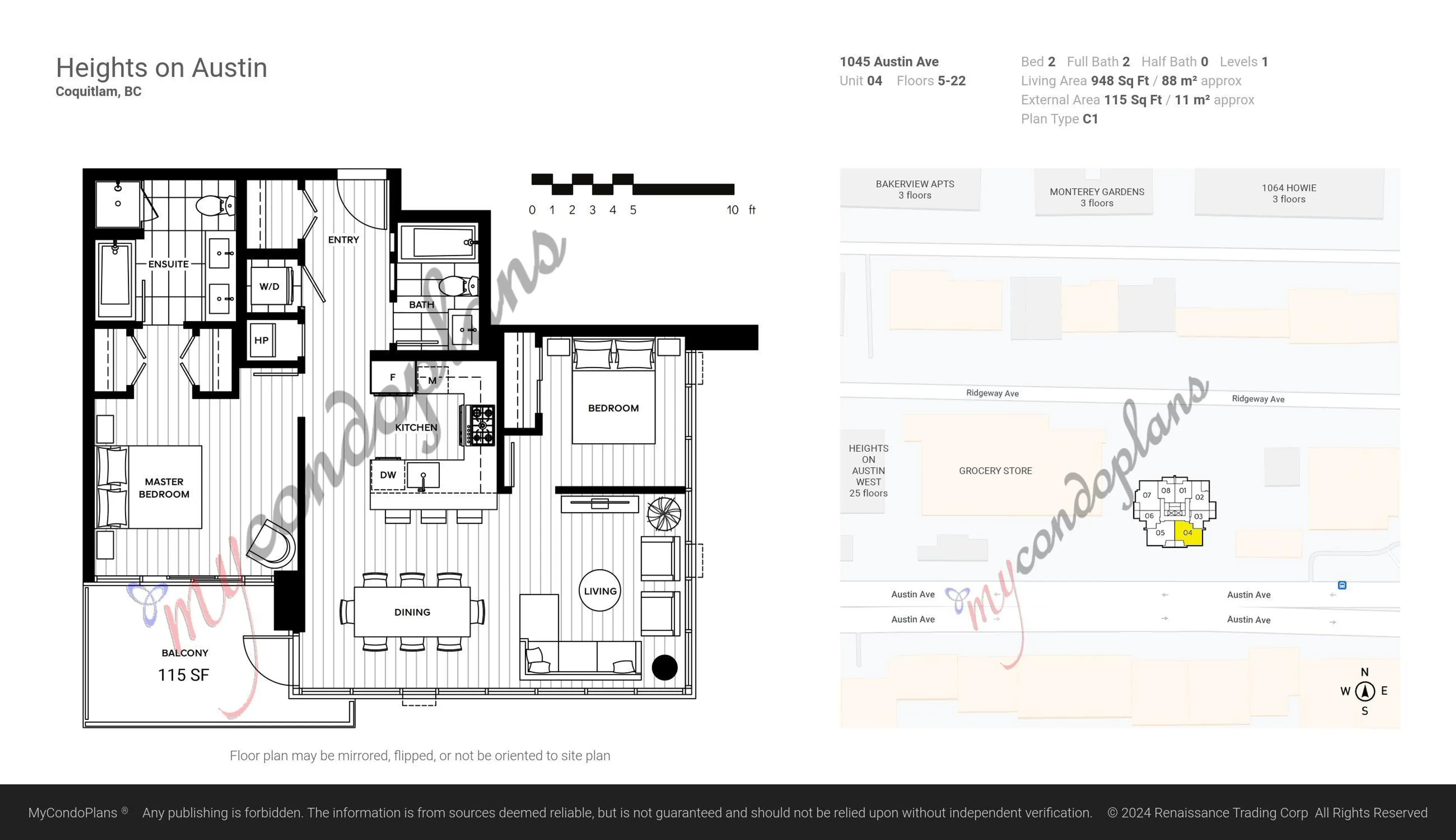 Property at #1204 1045 AUSTIN AVENUE, Coquitlam, BC