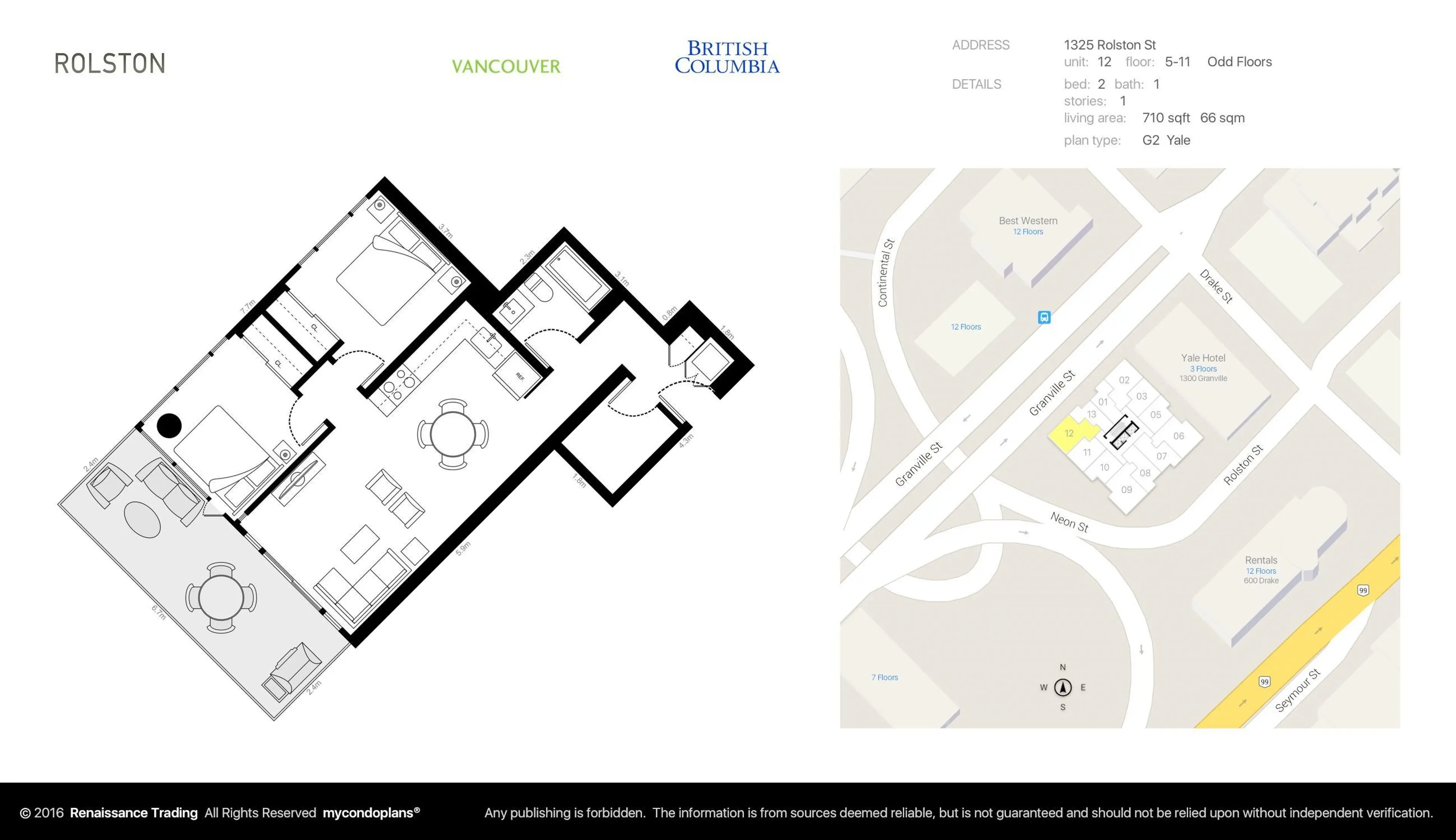 Property at #512 1325 ROLSTON STREET, Vancouver, BC