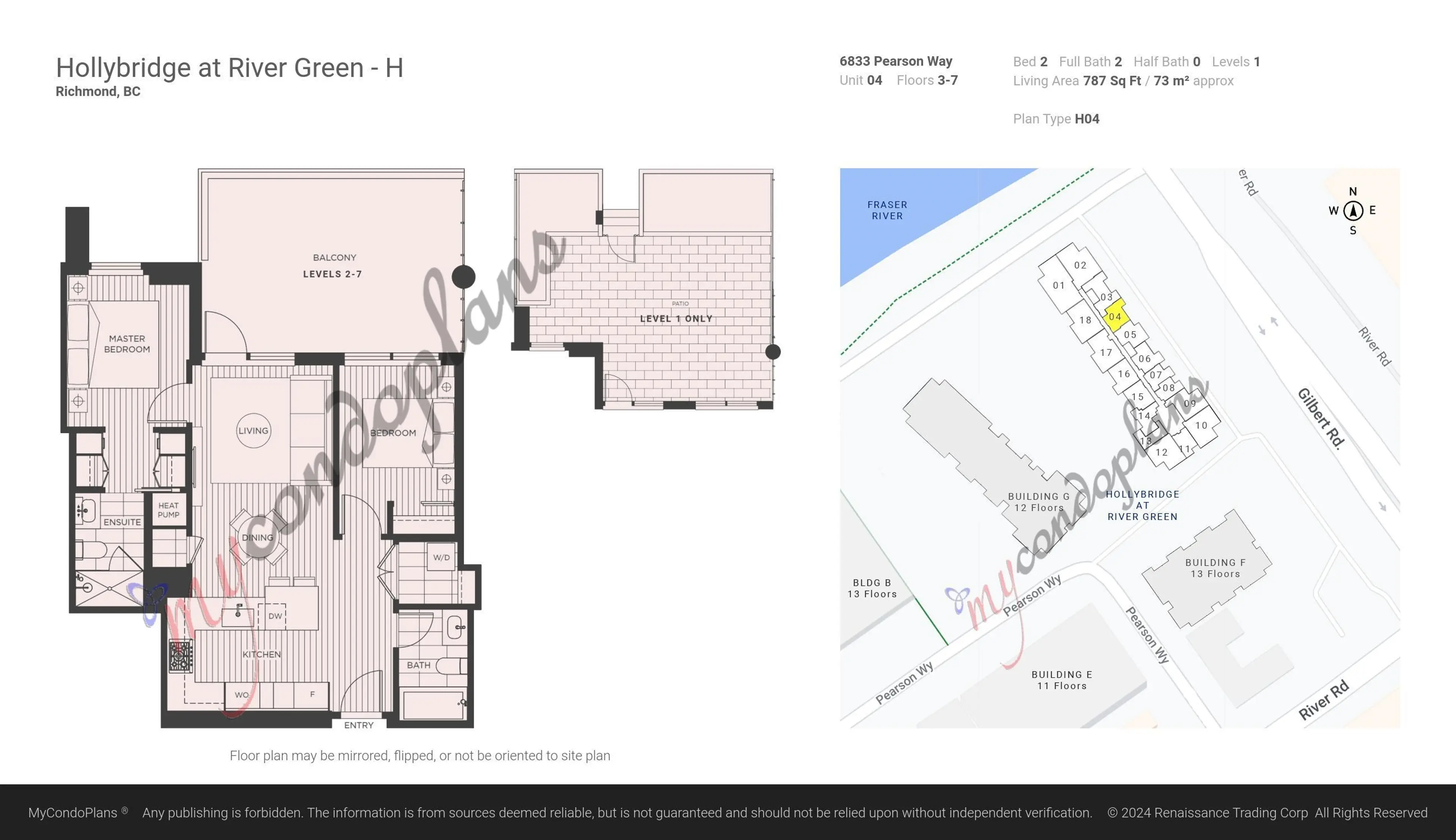 Property at #604 6833 PEARSON WAY, Richmond, BC