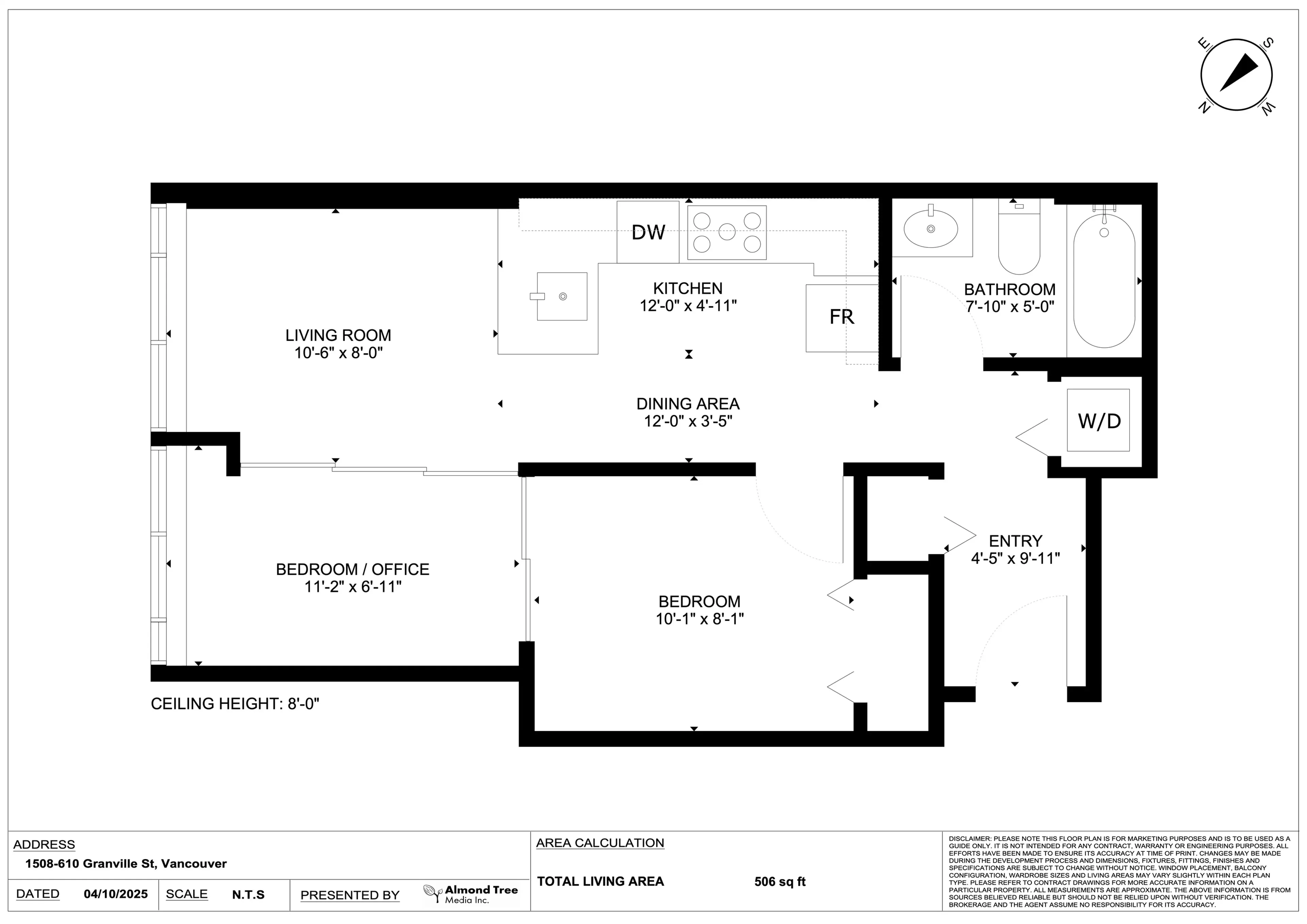 Property at #1508 610 GRANVILLE STREET, Vancouver, BC
