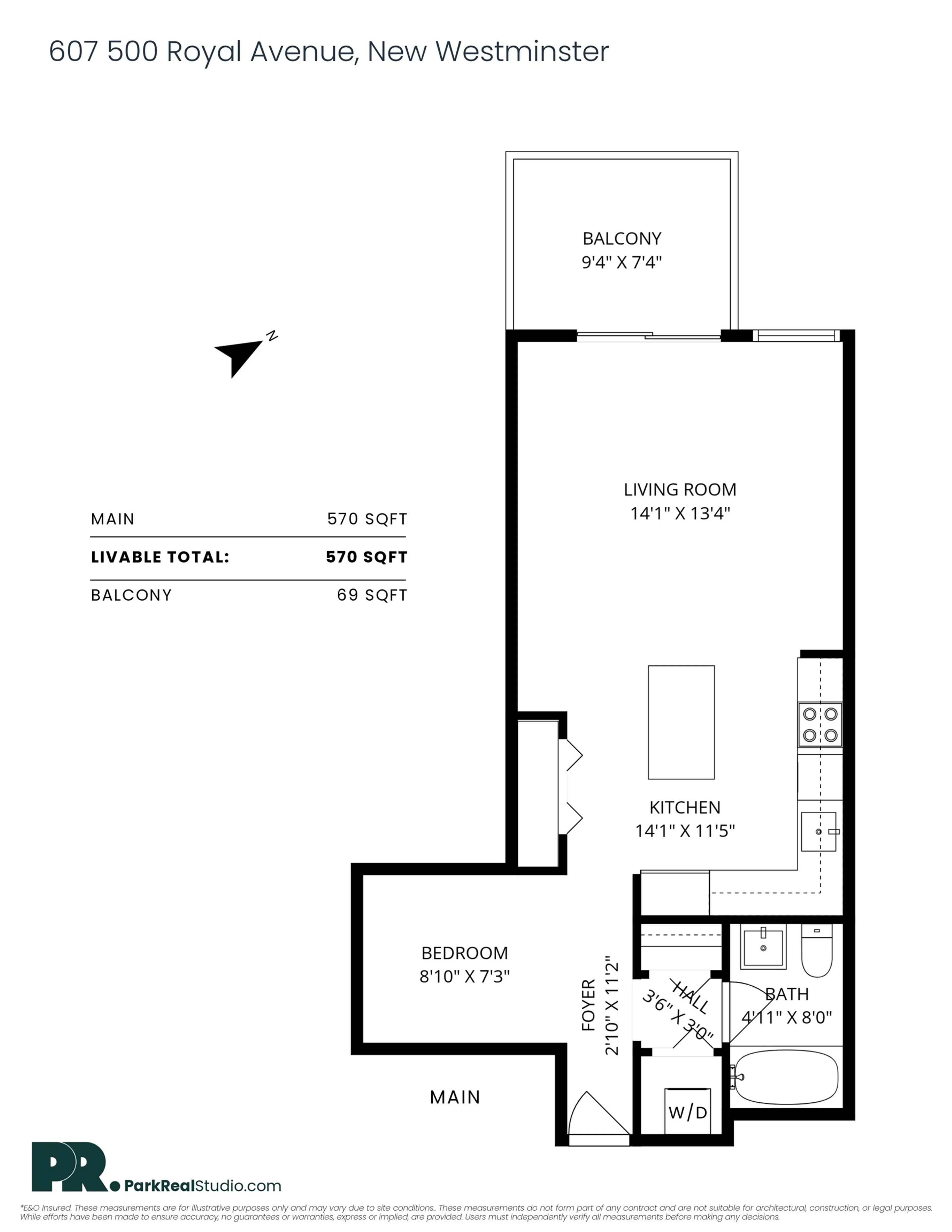 Property at #607 500 ROYAL AVENUE, New Westminster, BC