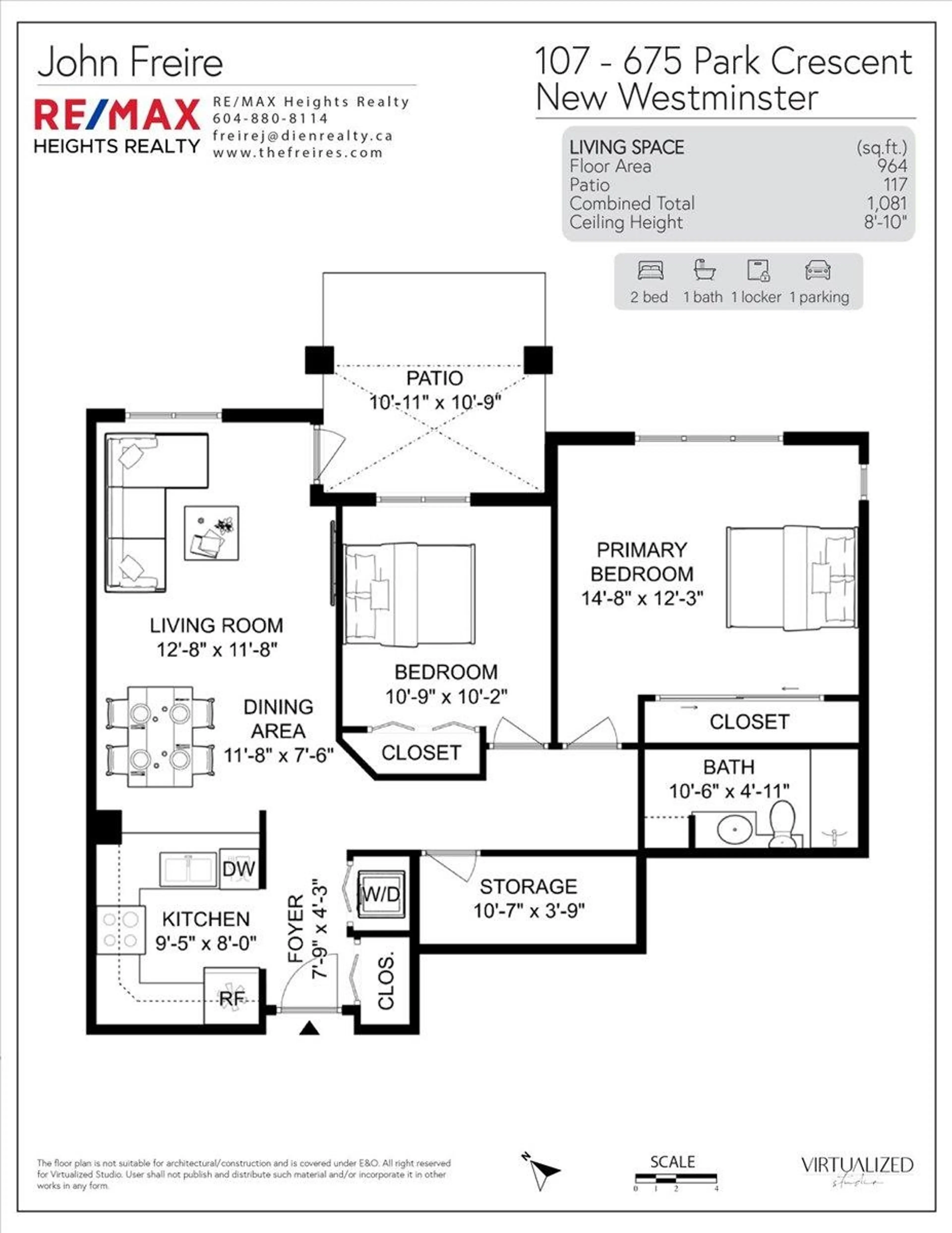 Property at #107 675 PARK CRESCENT, New Westminster, BC
