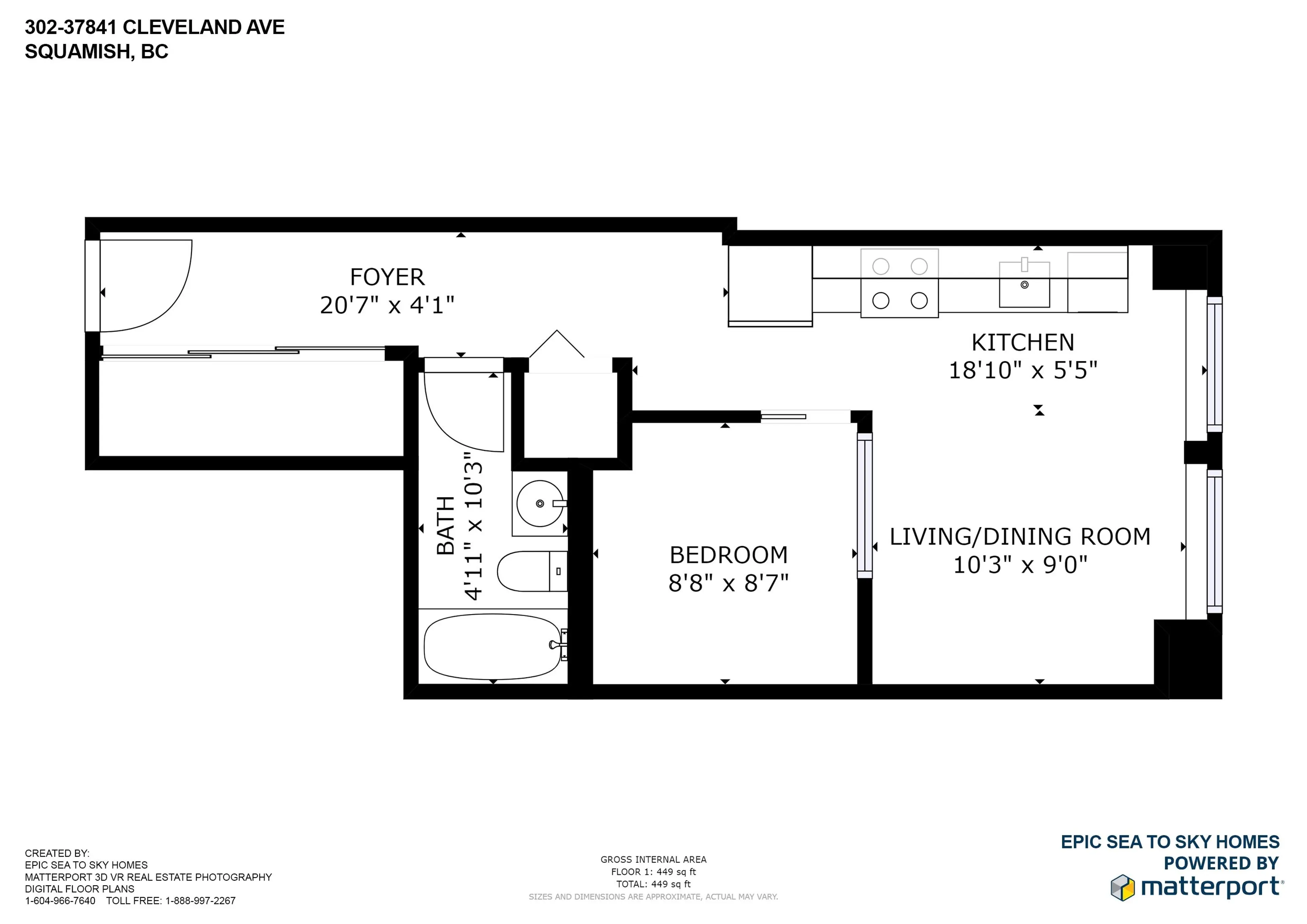 Property at #302 37841 CLEVELAND AVENUE, Squamish, BC
