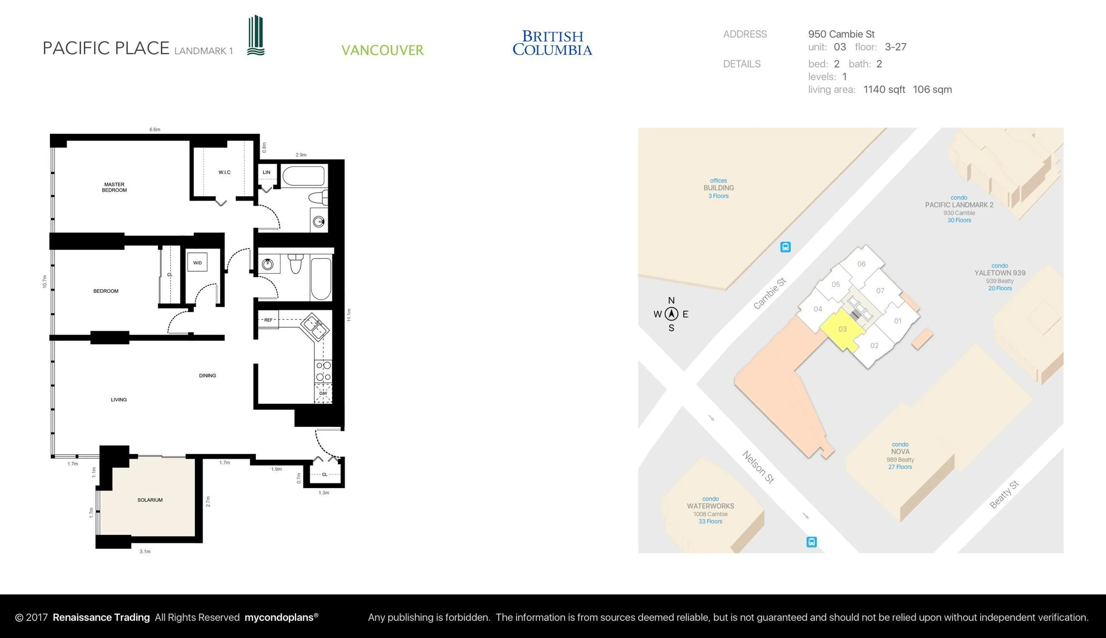 Property at #2103 950 CAMBIE STREET, Vancouver, BC