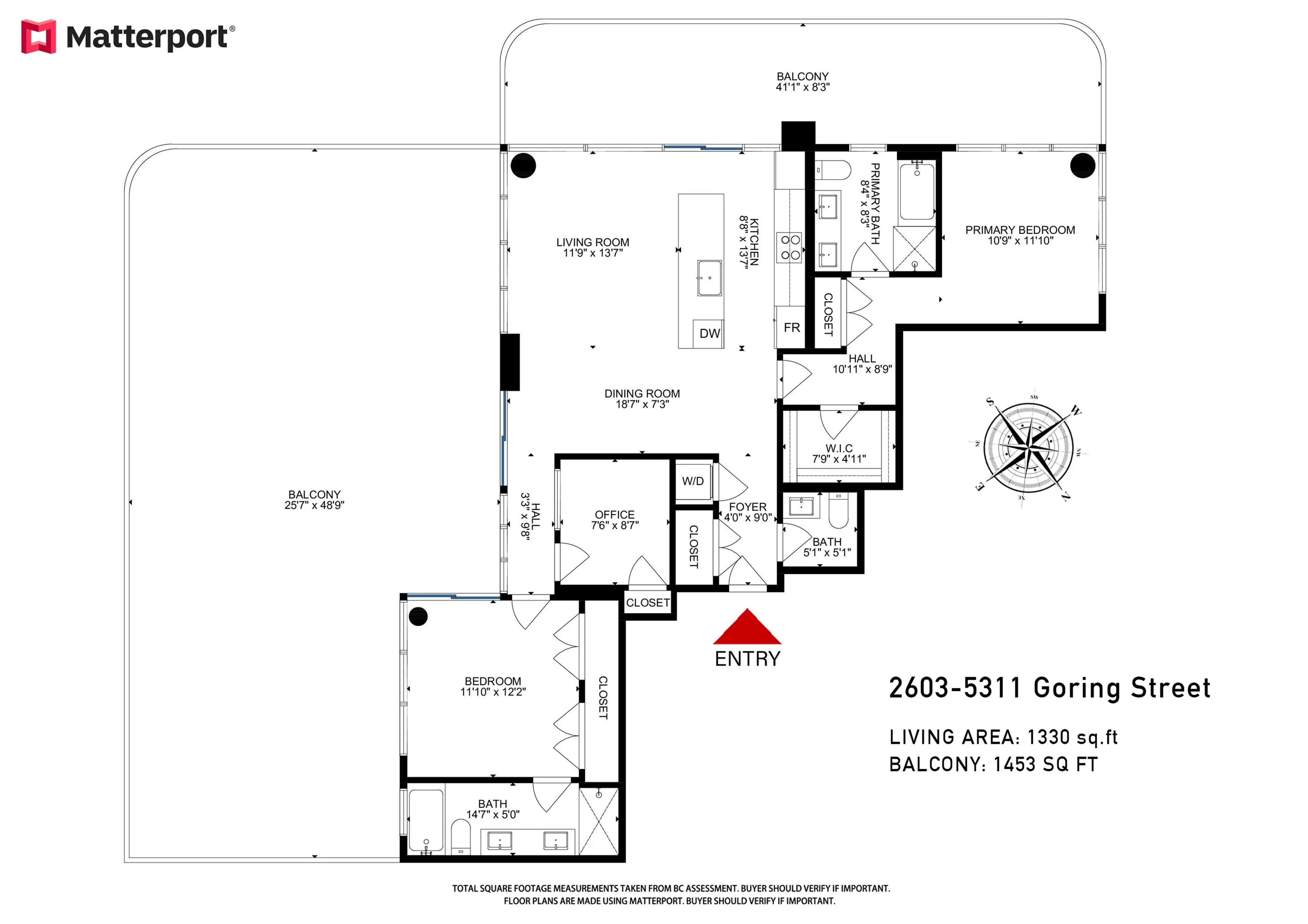 Property at #2603 5311 GORING STREET, Burnaby, BC