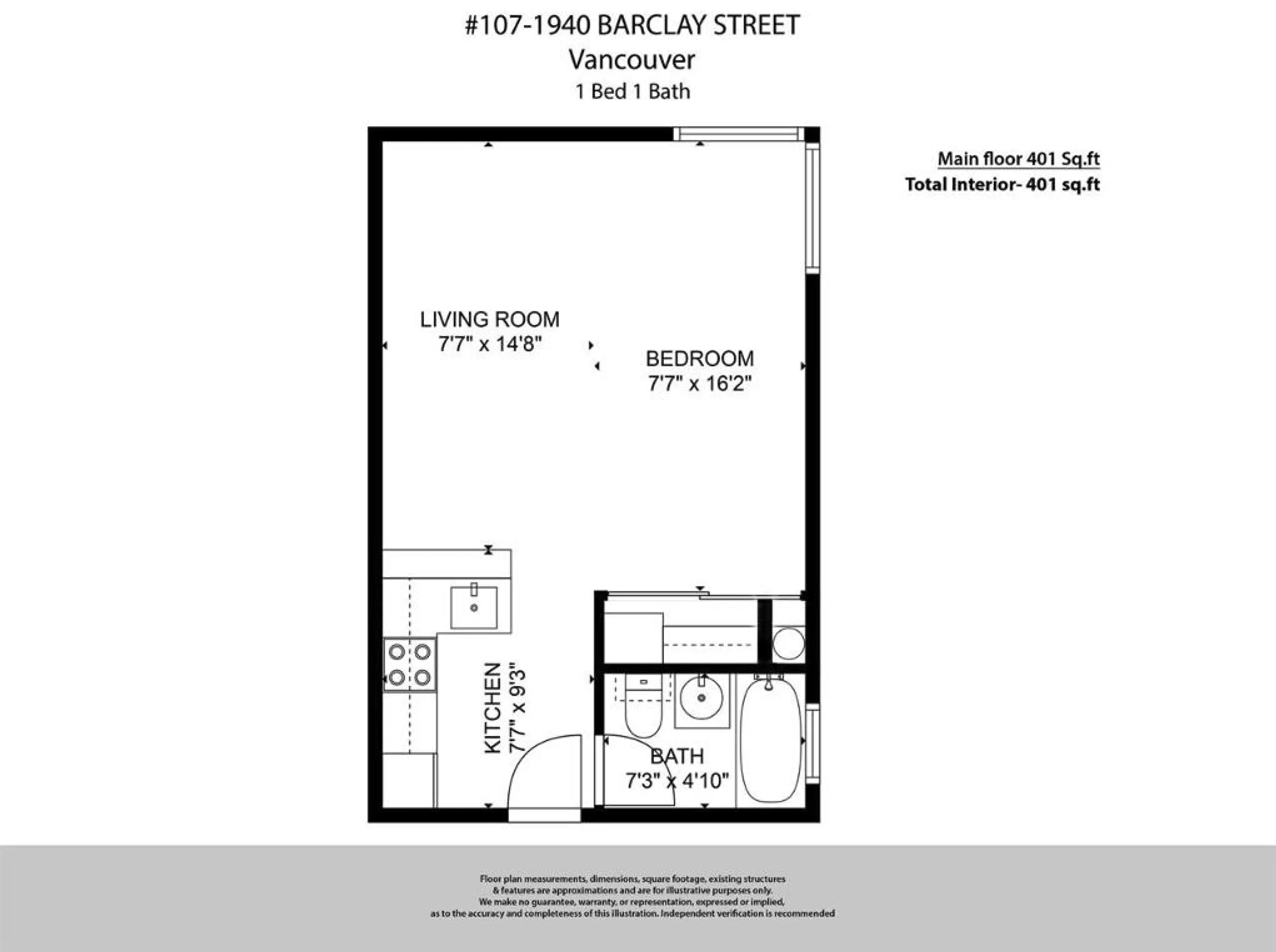 Property at #107 1940 BARCLAY STREET, Vancouver, BC
