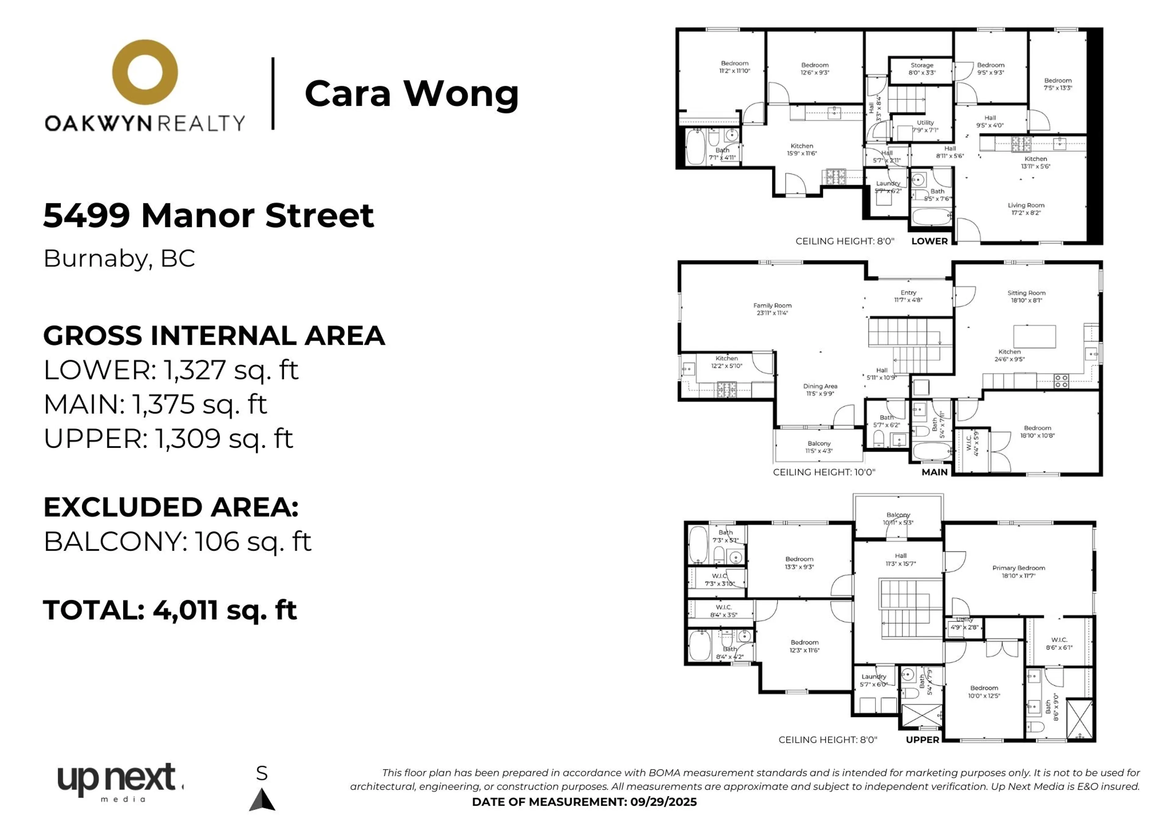 Property at 5499 MANOR STREET, Burnaby, BC