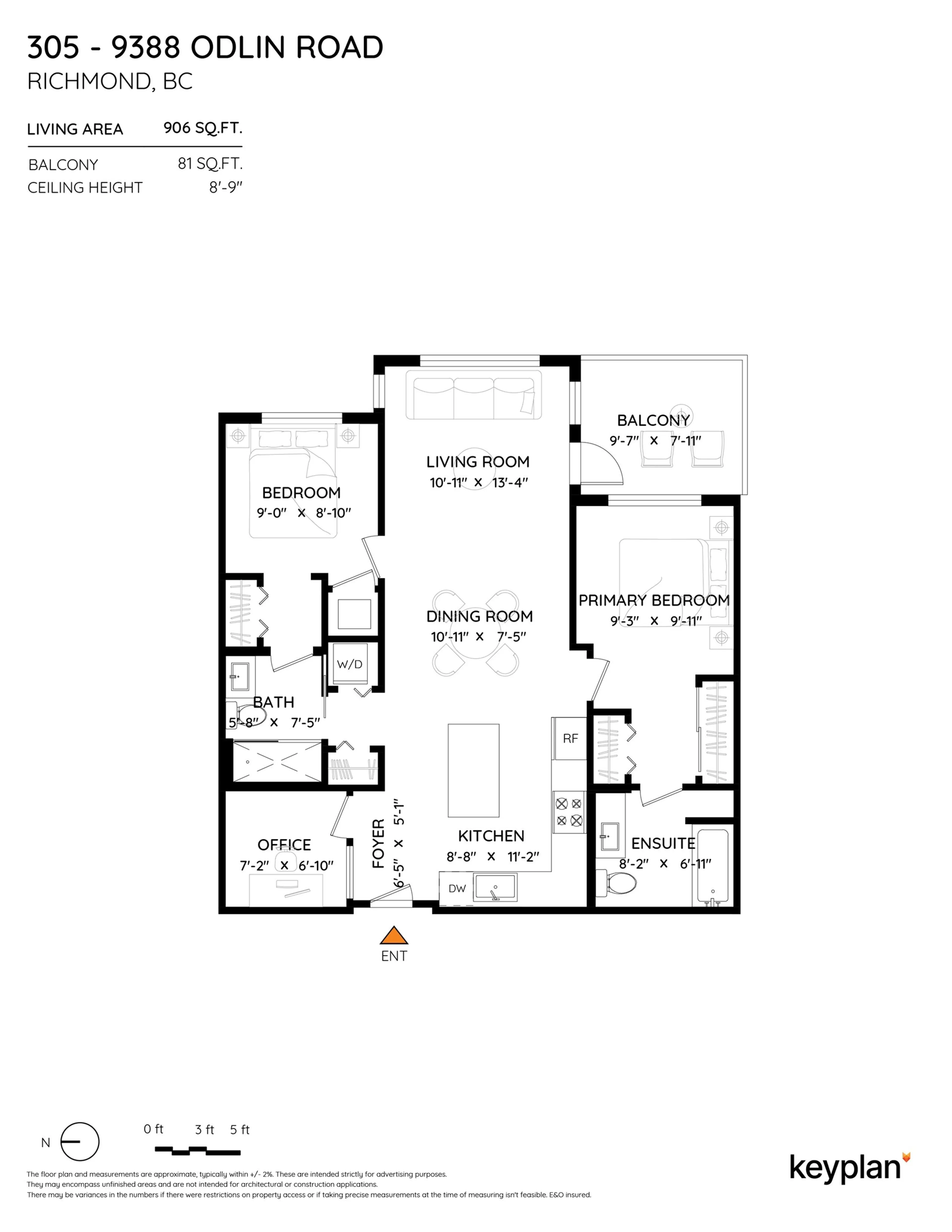 Property at #305 9388 ODLIN ROAD, Richmond, BC