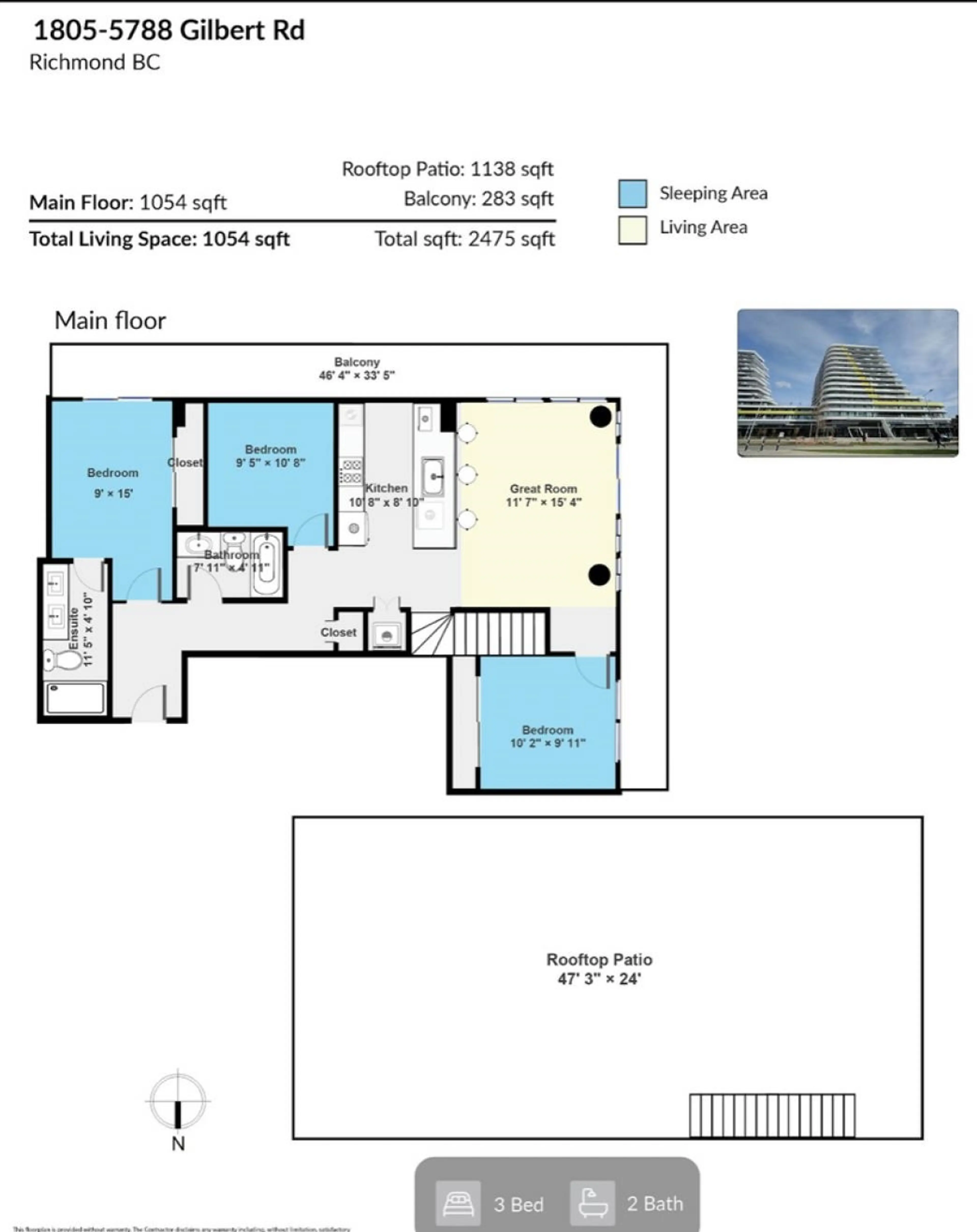 Property at #1805 5788 GILBERT ROAD, Richmond, BC