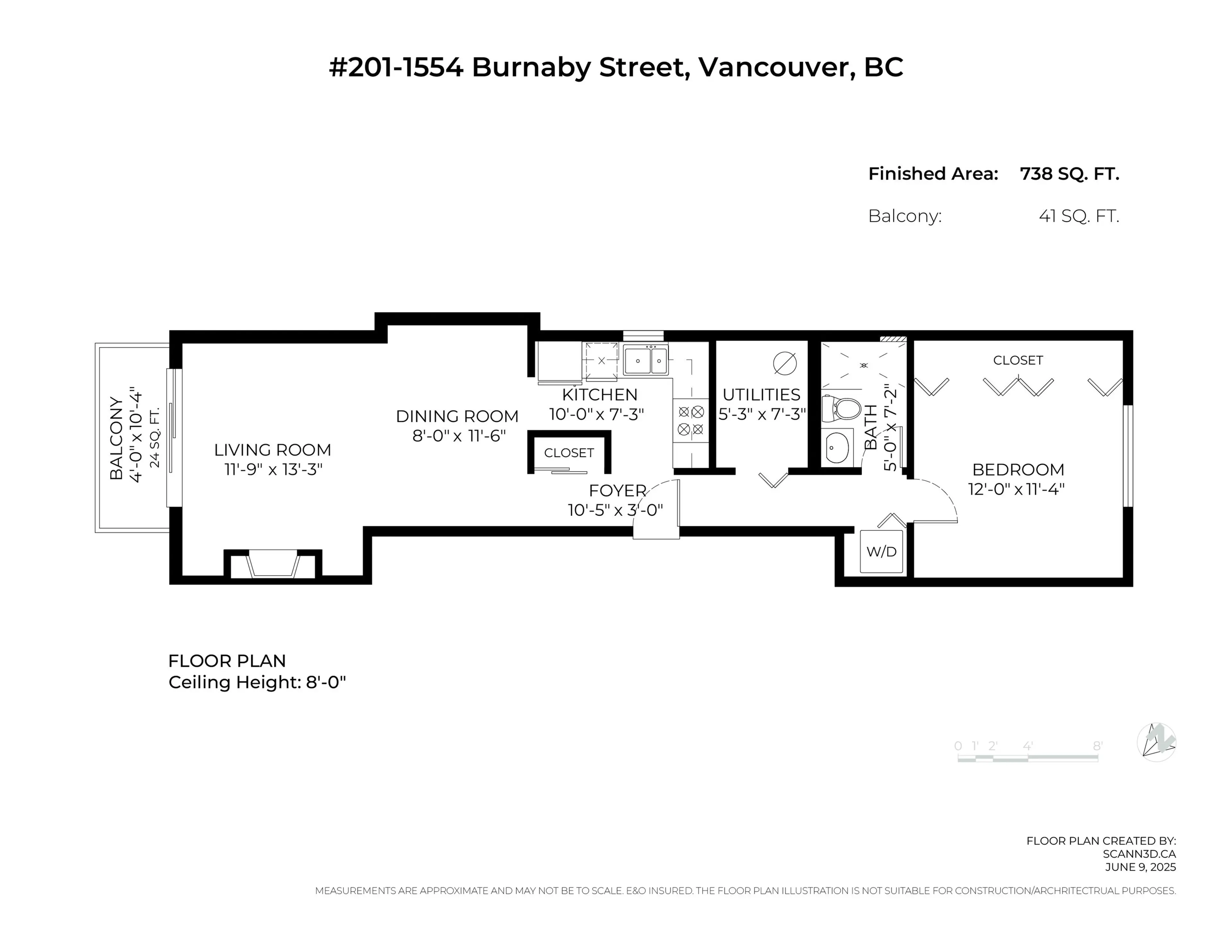 Property at #201 1554 BURNABY STREET, Vancouver, BC