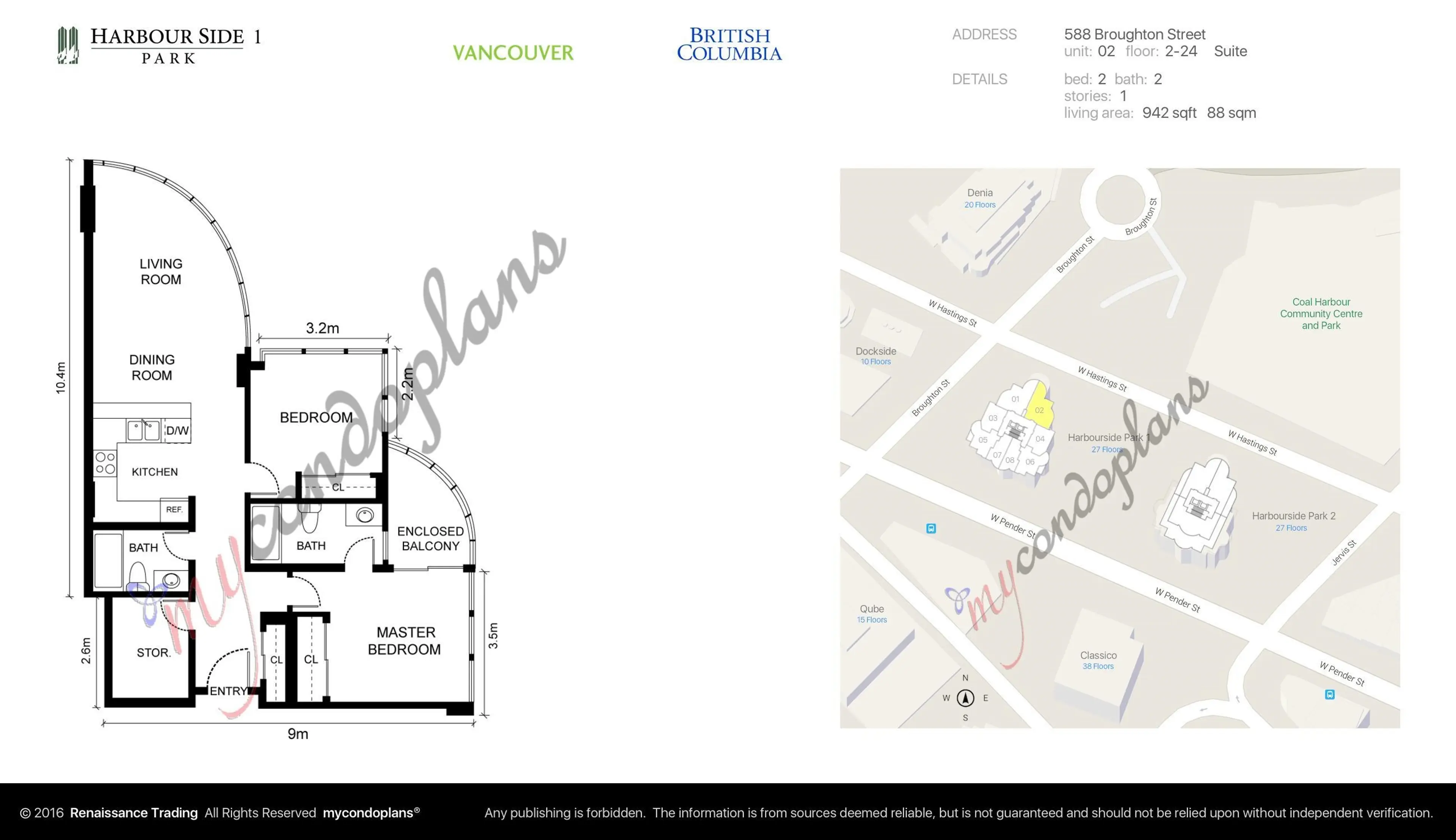 Property at #302 588 BROUGHTON STREET, Vancouver, BC