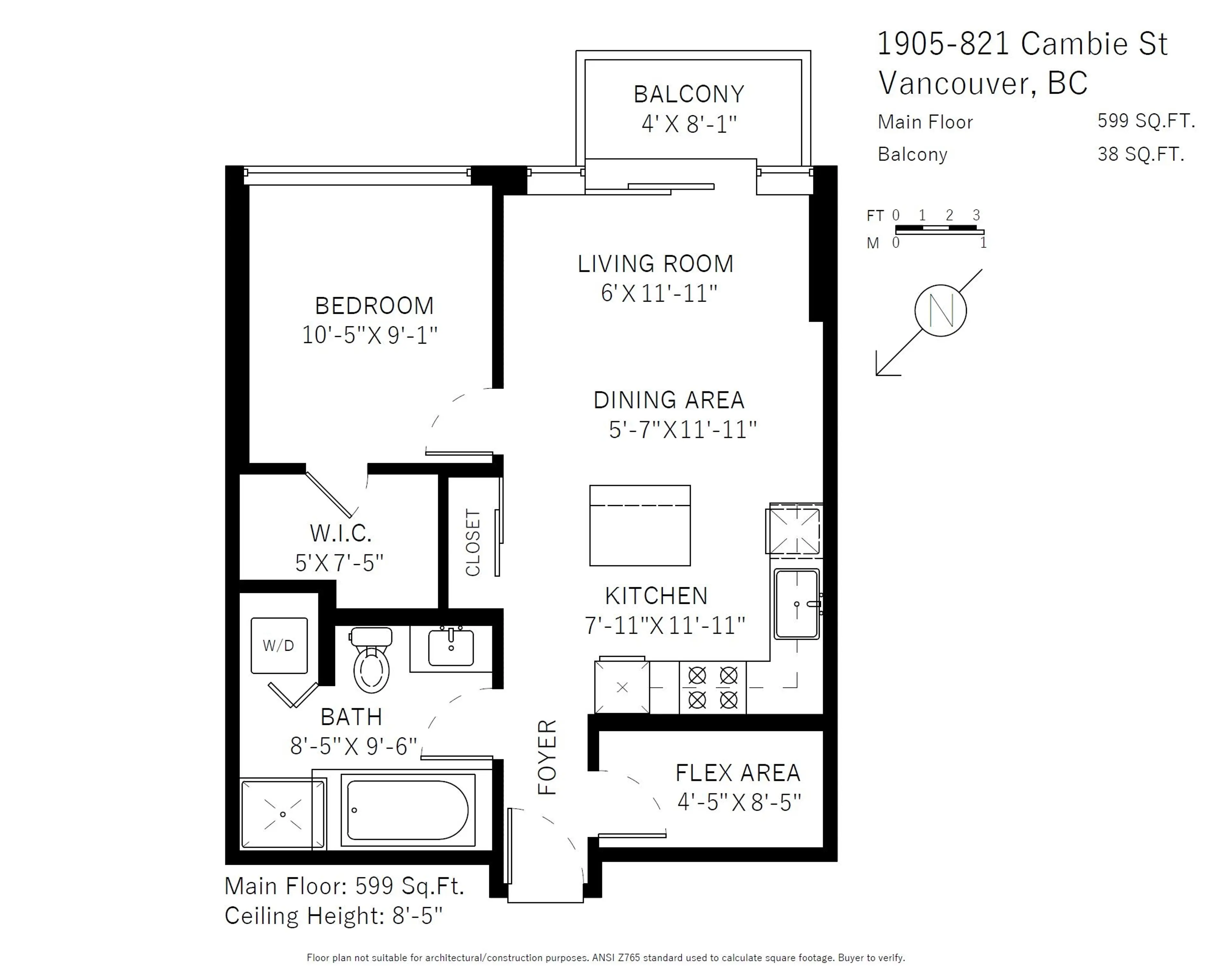 Property at #1905 821 CAMBIE STREET, Vancouver, BC