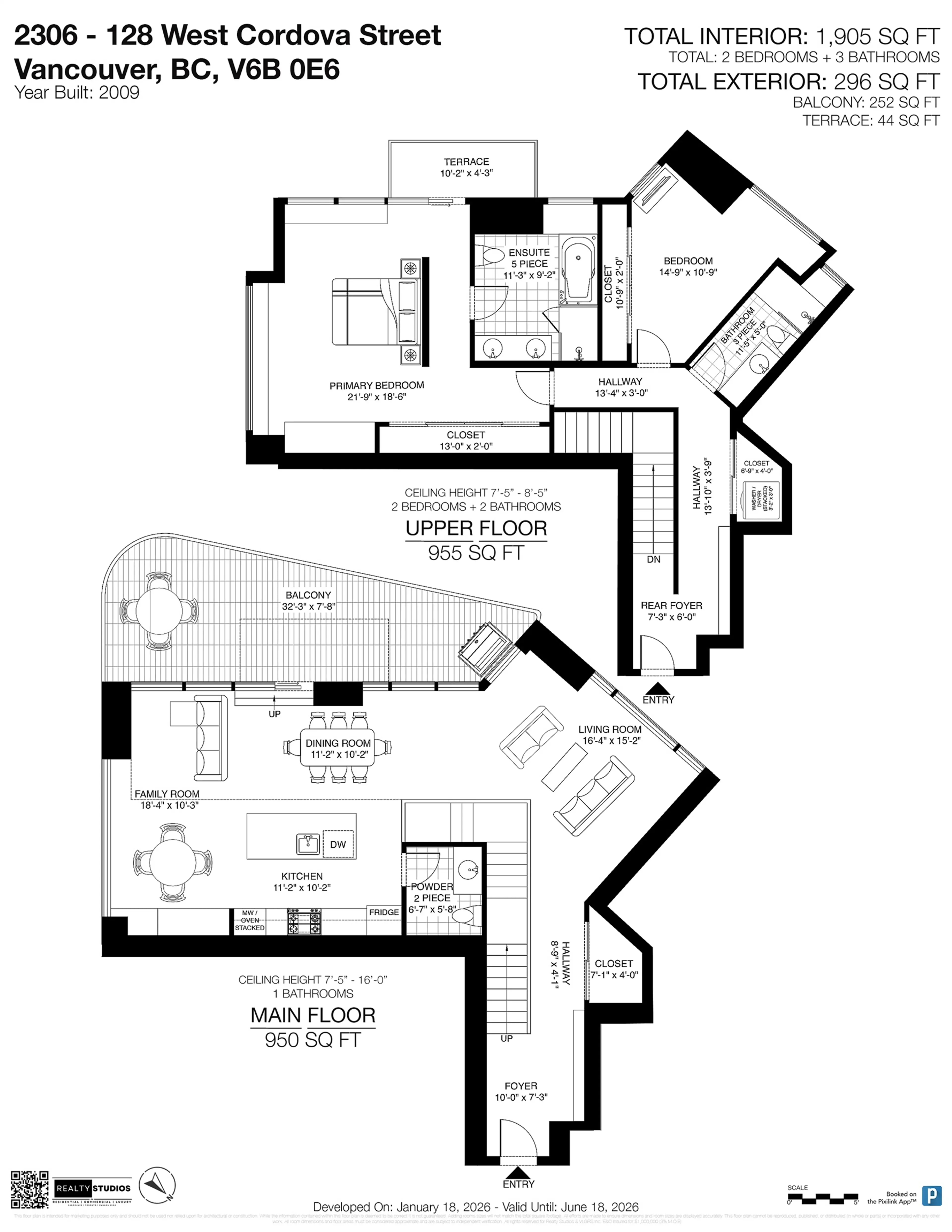 Property at #2306 128 W CORDOVA STREET, Vancouver, BC