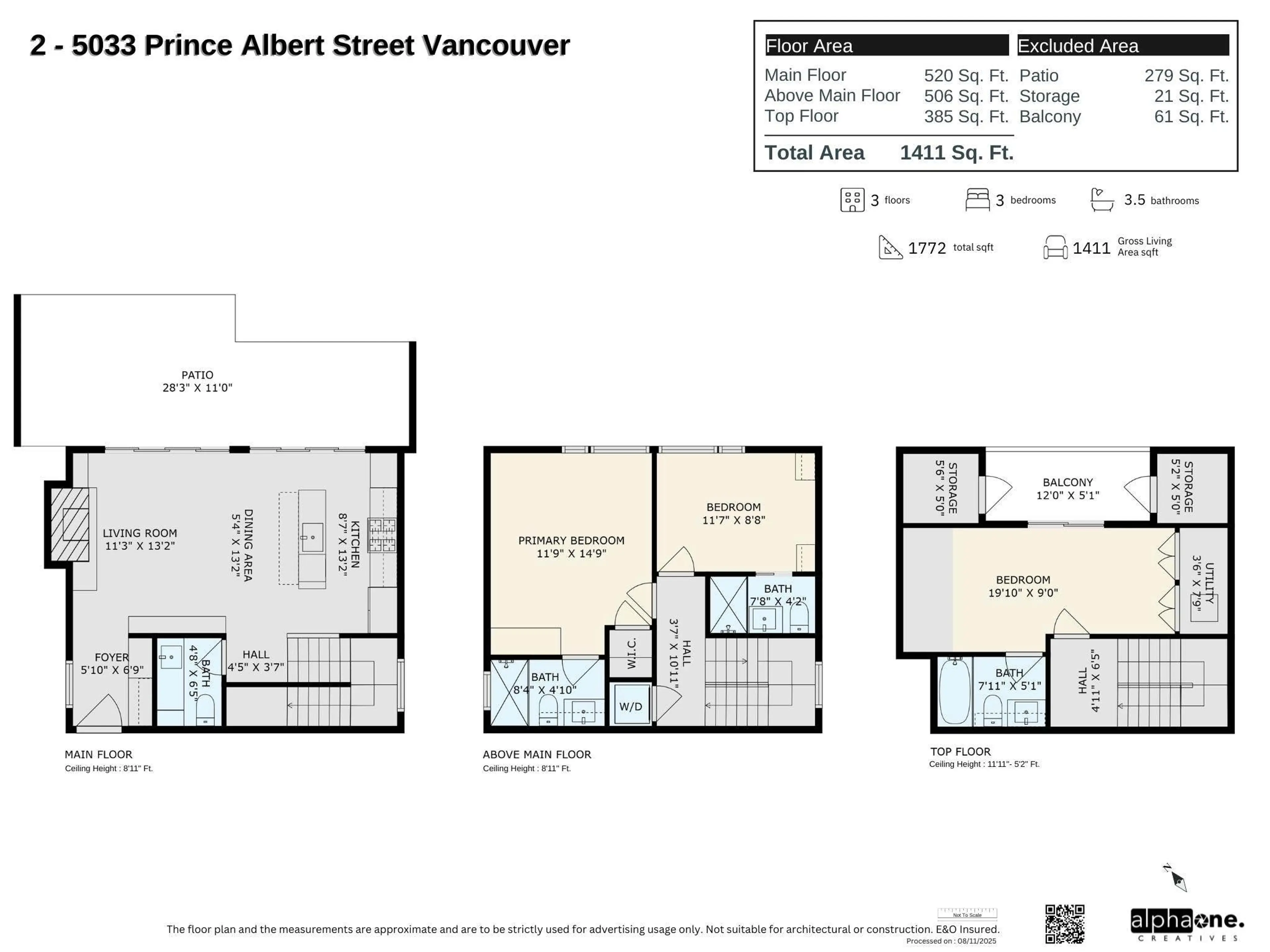 Property at #2 5033 PRINCE ALBERT STREET, Vancouver, BC