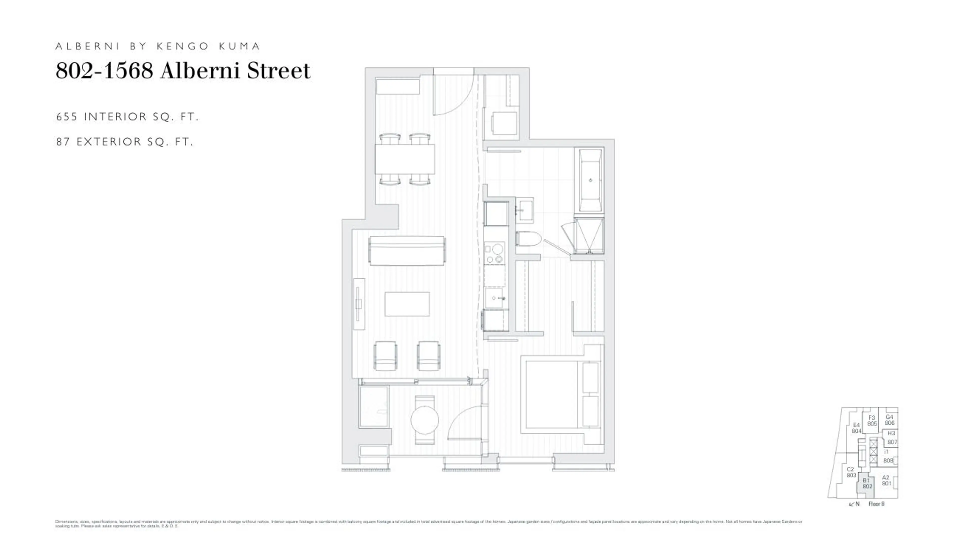 Property at #802 1568 ALBERNI STREET, Vancouver, BC