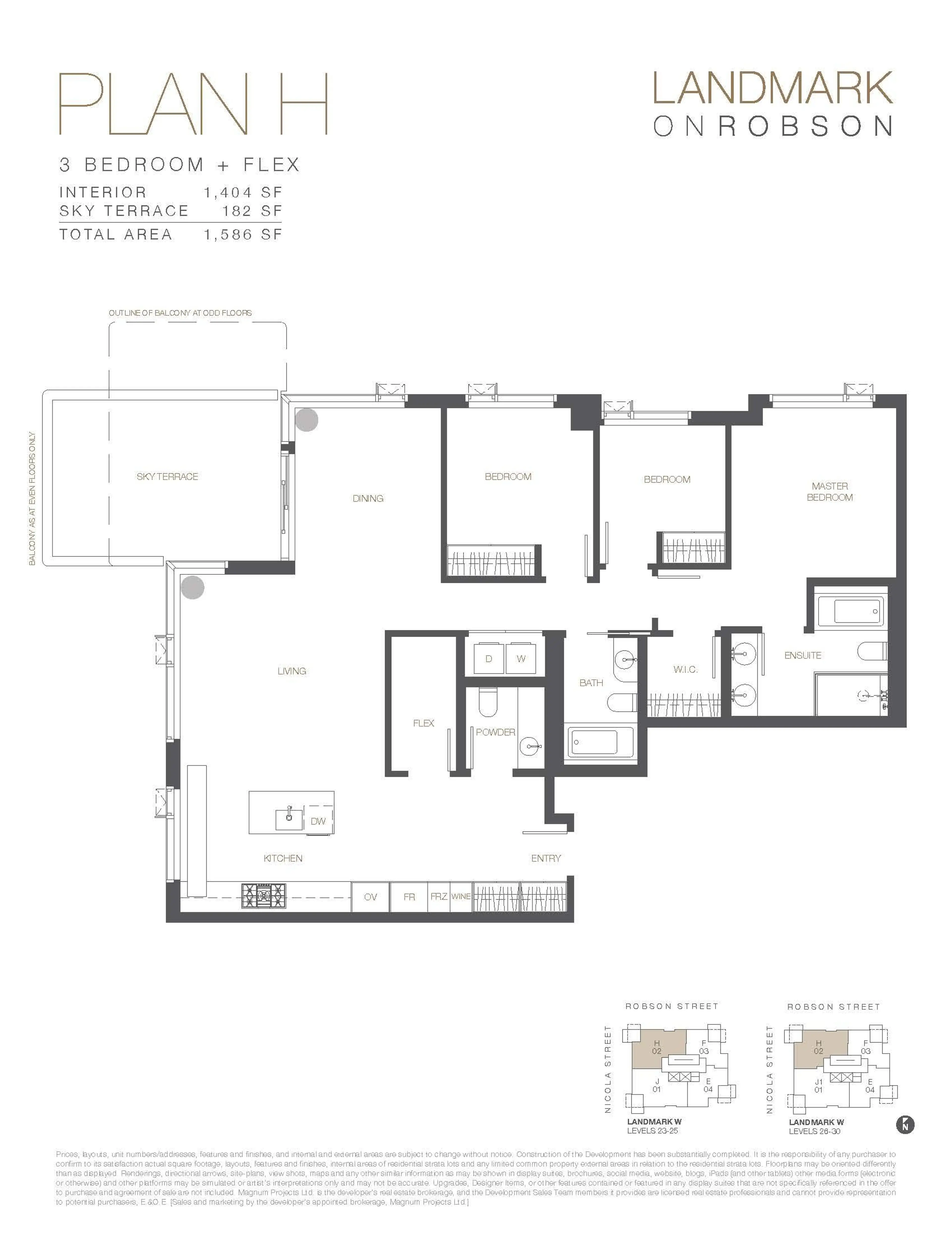 Property at #2402 1482 ROBSON STREET, Vancouver, BC